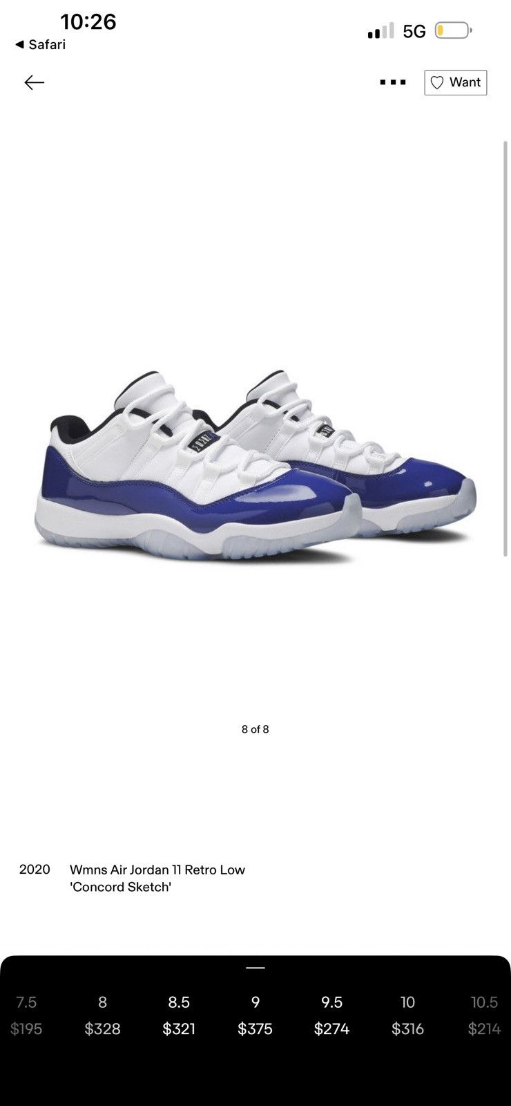 Jordan Brand Women’s jordan 11 low Size US 10 / IT 40 - 5 Thumbnail