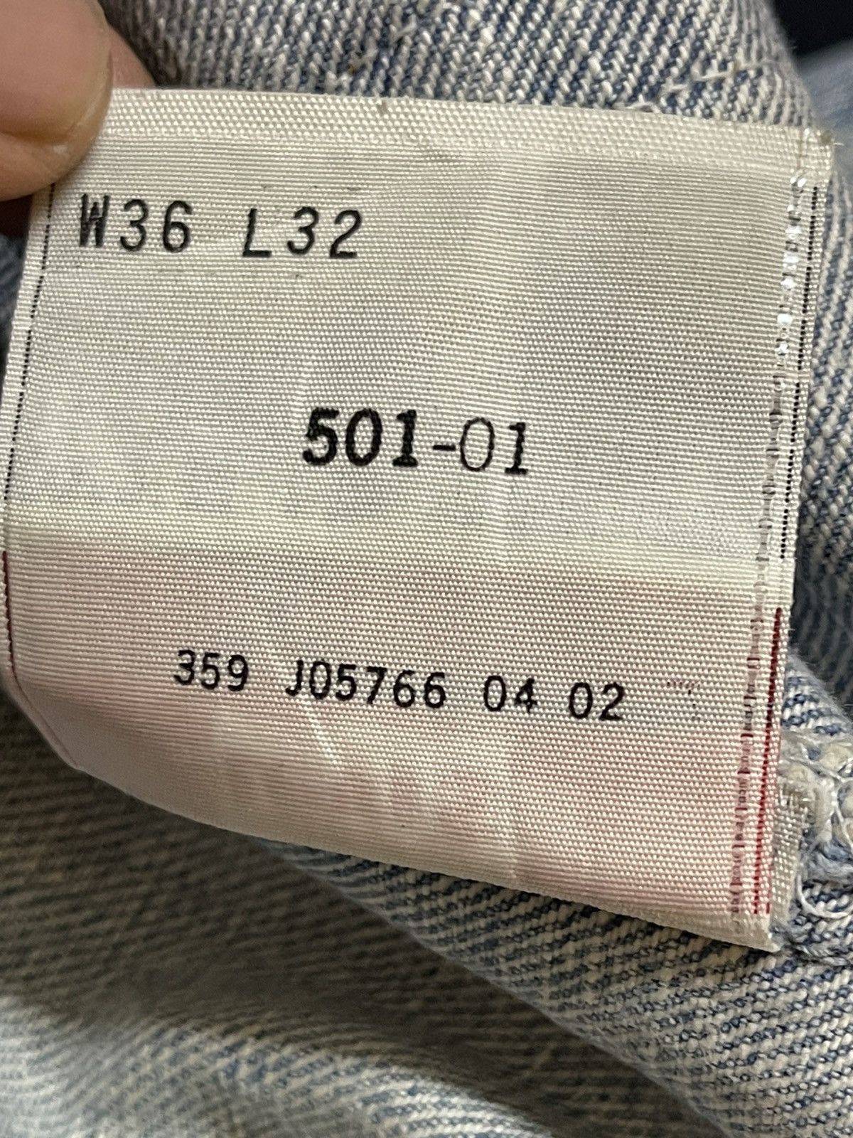 Levi's Vintage 90s Levis 501 Mud Wash Faded Distress Wide Leg Baggy Size US 34 / EU 50 - 11 Thumbnail