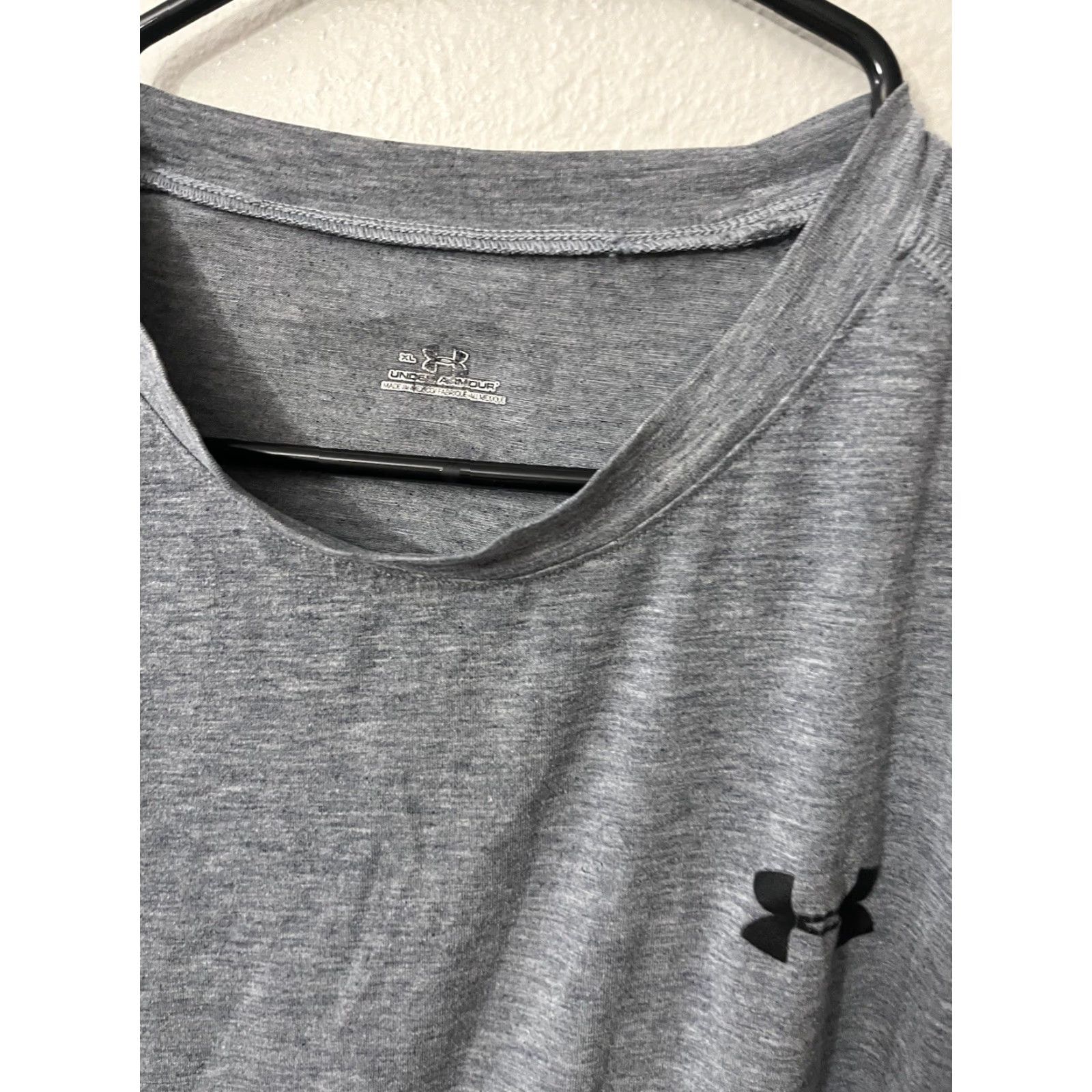 Under Armour Under Armour Men's T-Shirt XL Gray Short Sleeve Crew Neck Graphic Logo Cotton Regular Size US XL / EU 56 / 4 - 3 Thumbnail