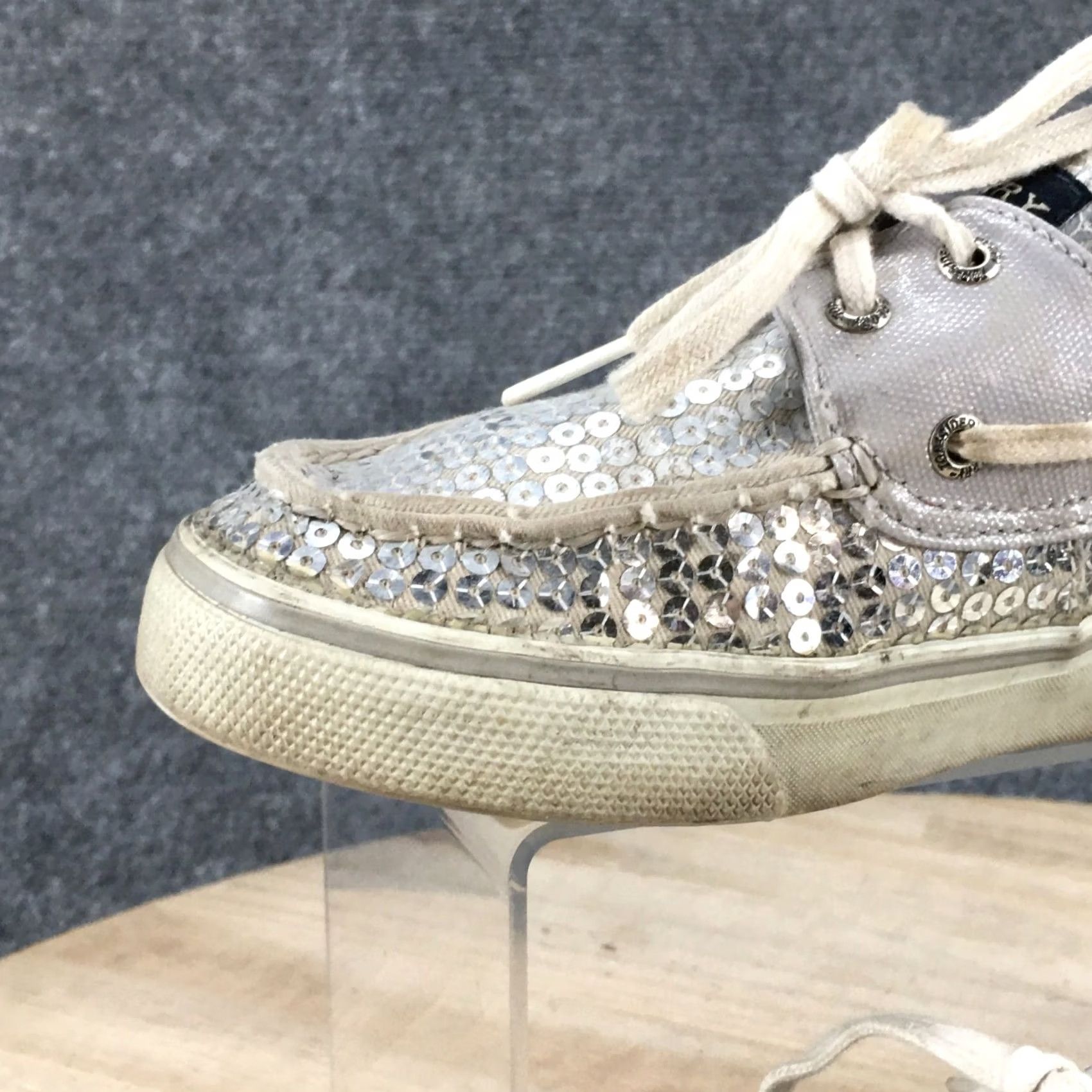Sperry Sperry Top Sider Boat Shoes Womens 7 M Gray Leather Casual Shoes Size M / US 6-8 / IT 42-44 - 5 Thumbnail