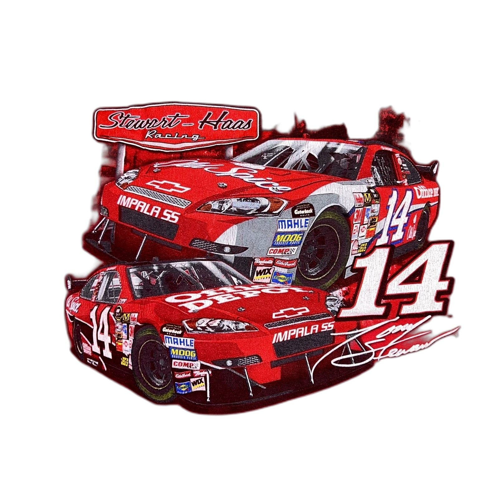 Chase Authentics Y2K NASCAR Tony Stewart Chase Authetics XL Shirt Red Size US XL / EU 56 / 4 - 4 Thumbnail