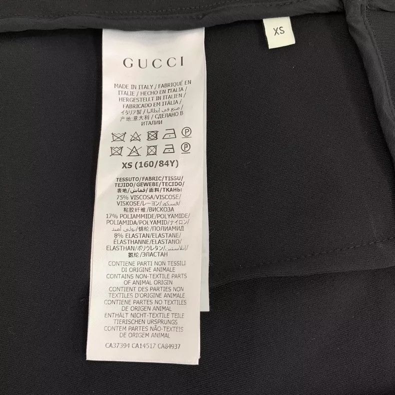 Gucci Gucci Black double-breasted round-neck short-sleeved dress Size XS / US 0-2 / IT 36-38 - 8 Thumbnail
