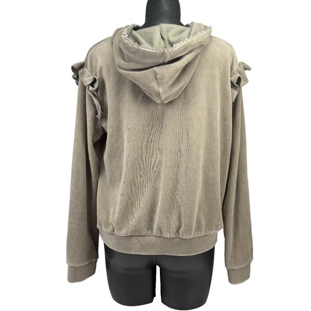Other KILKY PARIS Ruffles Shoulders Sage green Sweater Sweatshirt Size M / US 6-8 / IT 42-44 - 2 Thumbnail