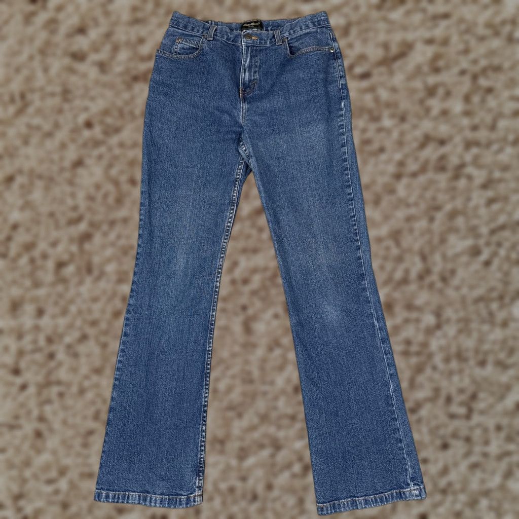 Eddie Bauer Eddie Bauer Jeans Women 28x31 Blue Denim Relaxed Straight Leg Medium Wash Casual Size 28" / US 6 / IT 42 - 1 Thumbnail