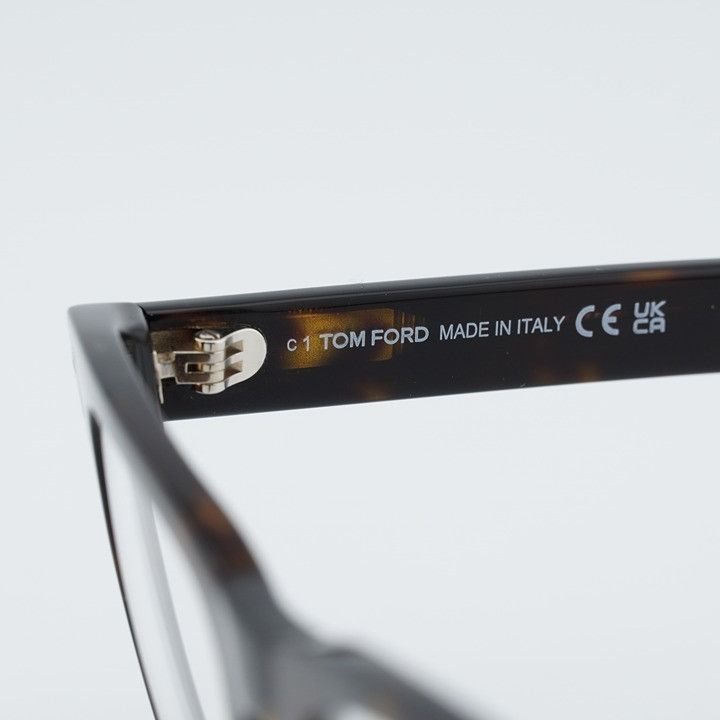 Tom Ford Tom Ford FT5886-B 052 Eyeglasses Havana 50mm Square Frame Size ONE SIZE - 4 Thumbnail