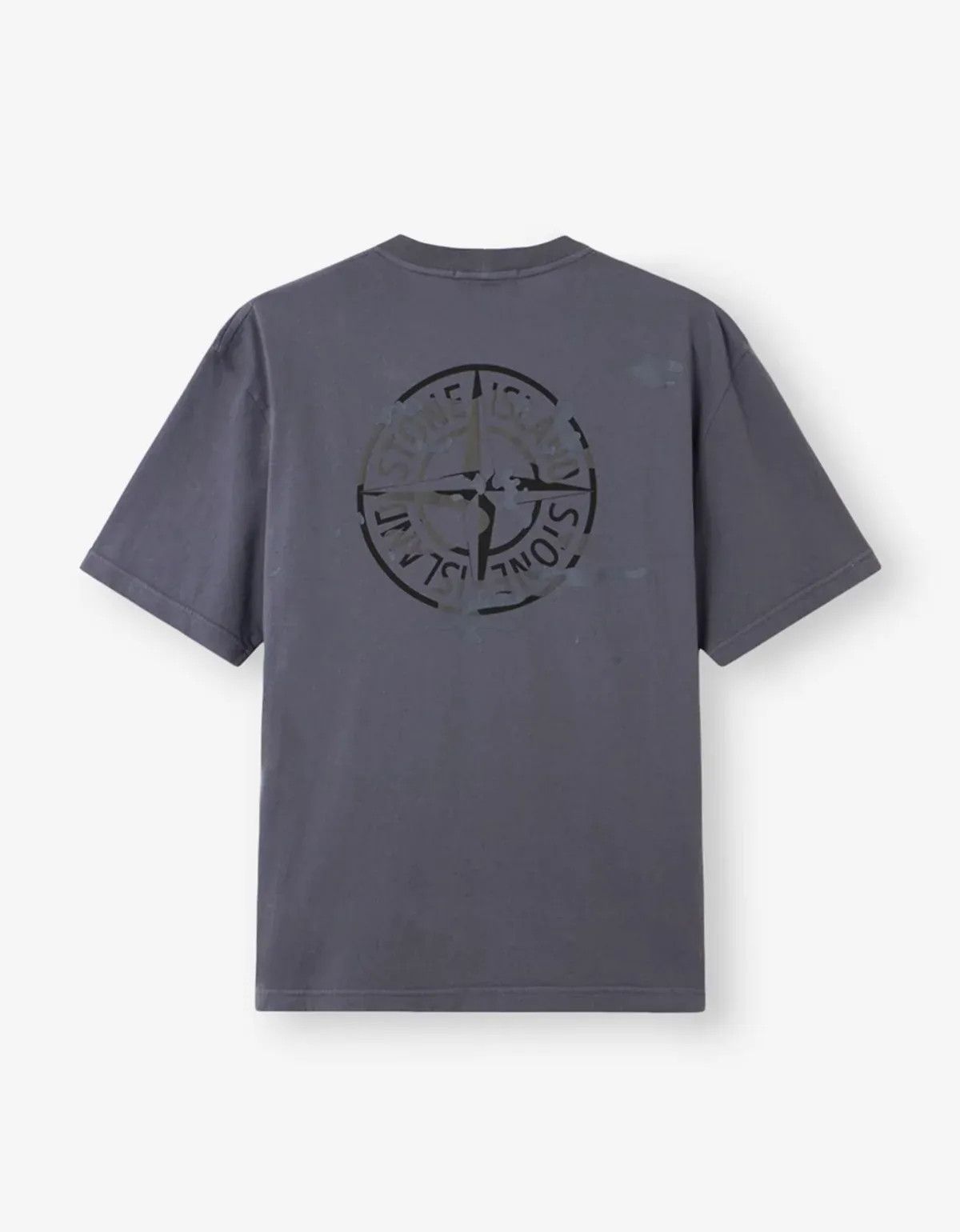 Stone Island Stone Island Blue Grey Camo Compass T-Shirt Size US M / EU 48-50 / 2 - 1 Thumbnail