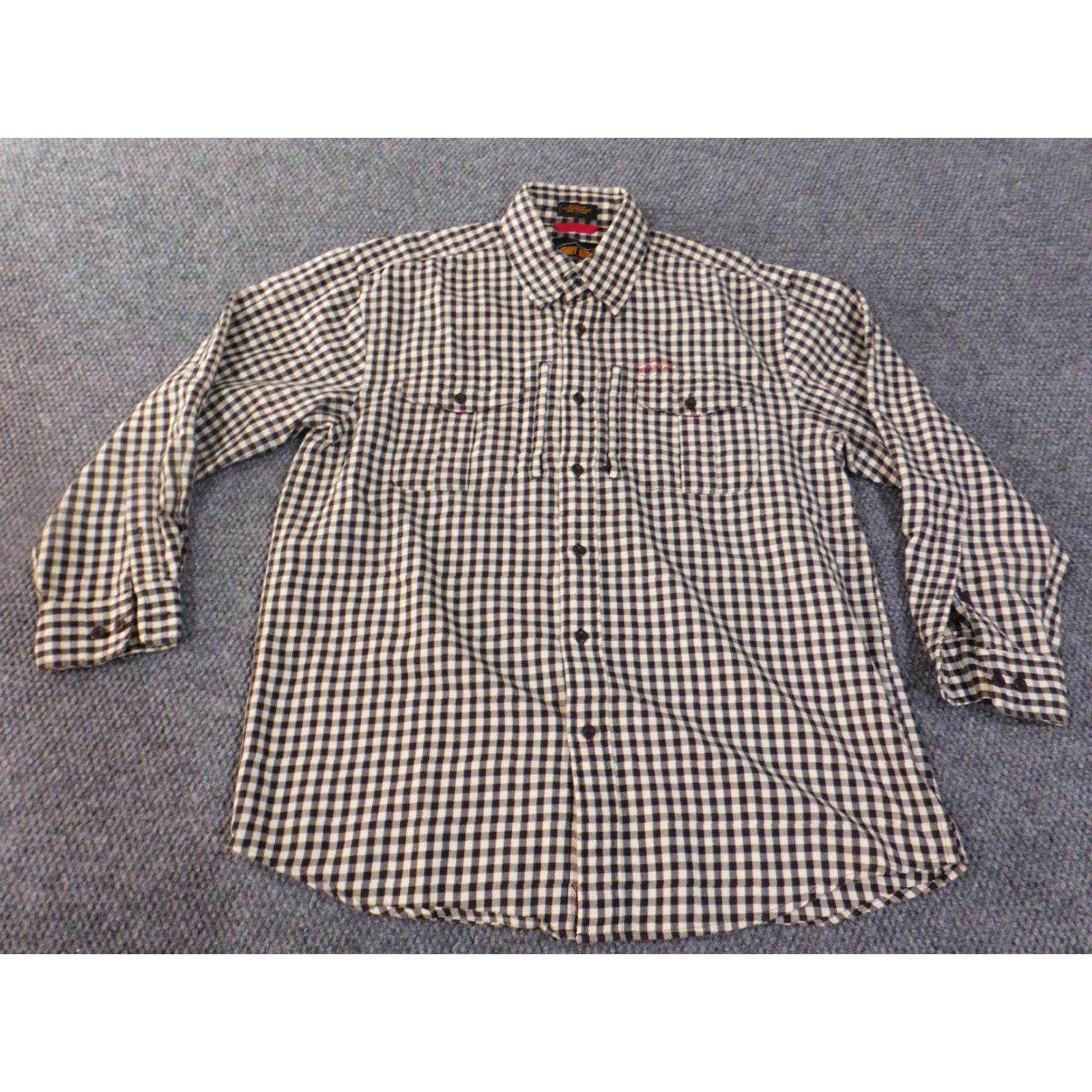 Orvis Orvis Shirt Mens L Blue Plaid Flannel Button-Up Zip Collar Down Outdoor Outdoors Regular All Seasons Size US L / EU 52-54 / 3 - 3 Thumbnail