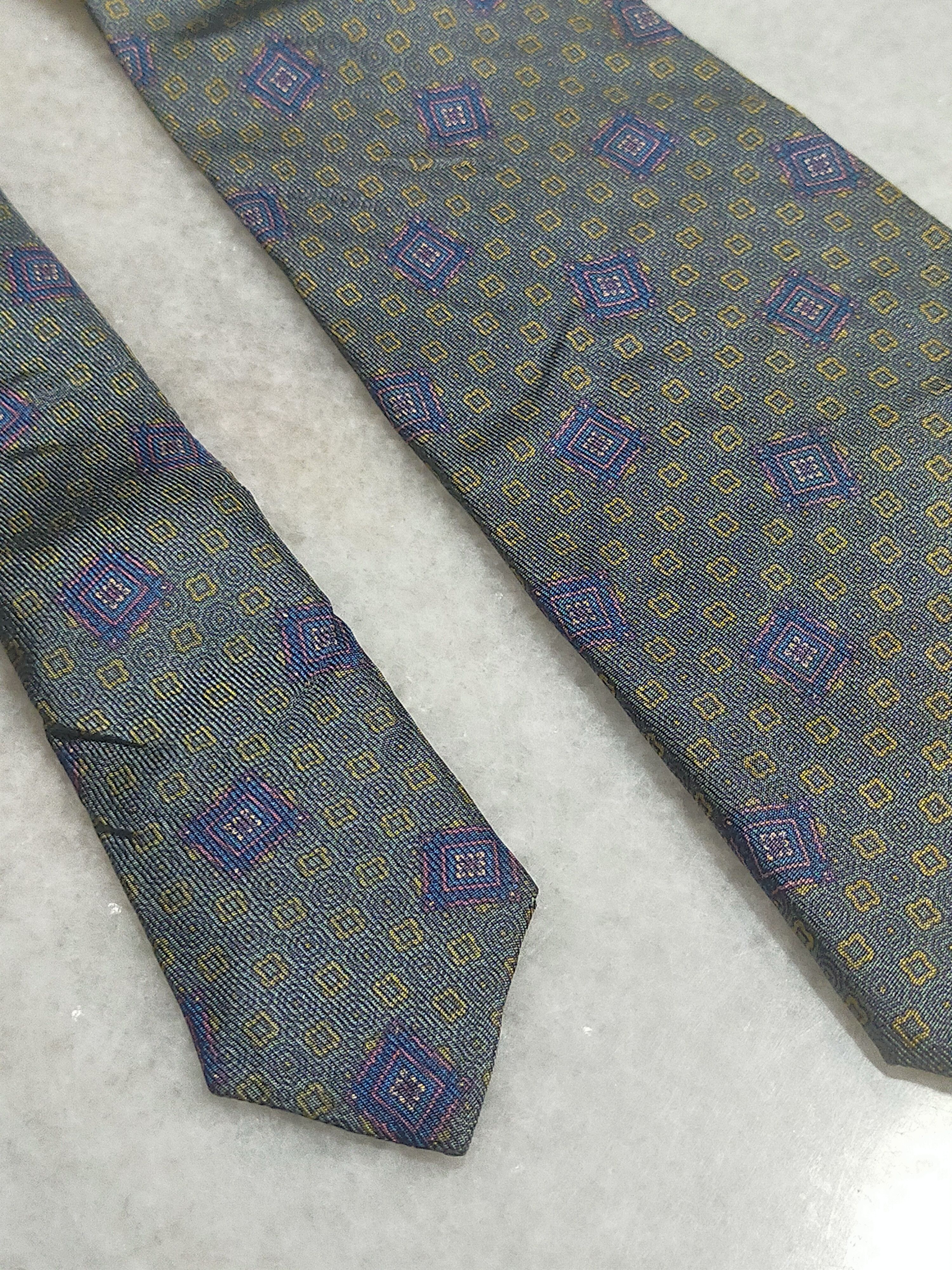 Christian Dior Monsieur CHRISTIAN DIOR MONSIEUR LUXURY GREEN SILK TIE Size ONE SIZE - 3 Thumbnail