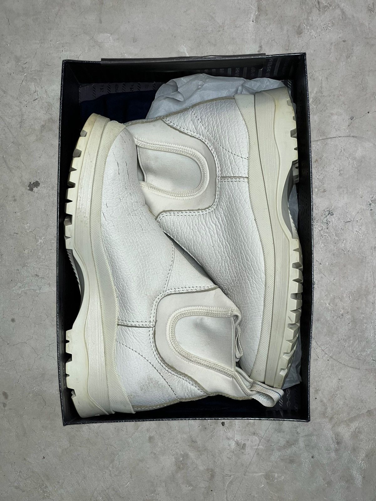Prada AW/18 Prada ‘Brixxen’ Cracked Leather Boots Size US 10.5 / EU 43-44 - 13 Thumbnail
