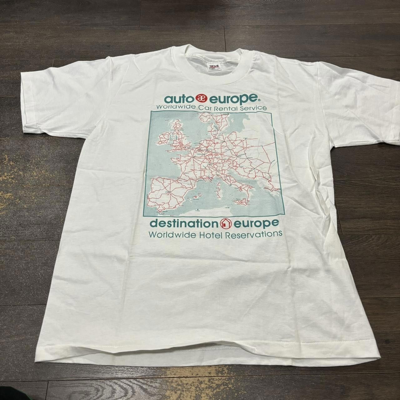 Anvil Vintage Auto Europe T Shirt 90s Large Size US L / EU 52-54 / 3 - 3 Thumbnail