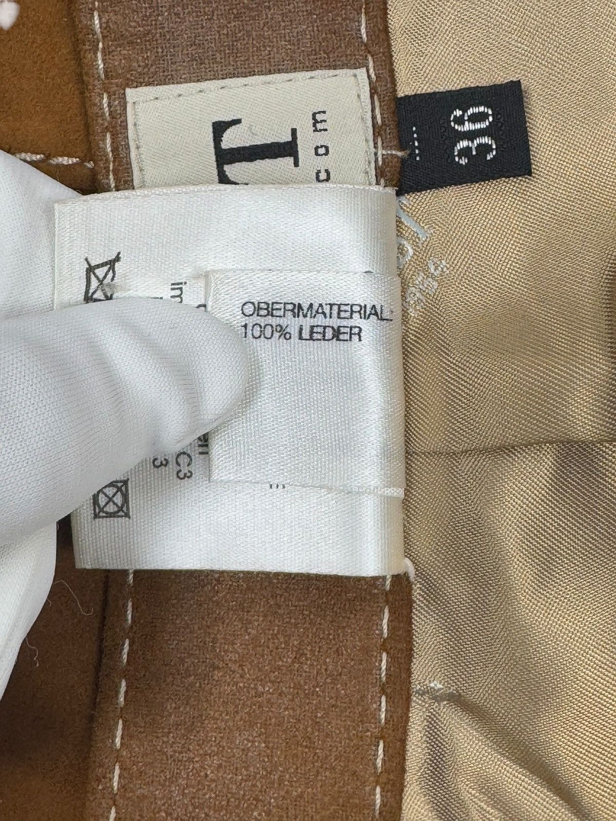 Designer × Genuine Leather × Leather Christ Leather Genuine Cuir Suede Skirt size DE36 IT42 Size 28" / US 6 / IT 42 - 12 Thumbnail