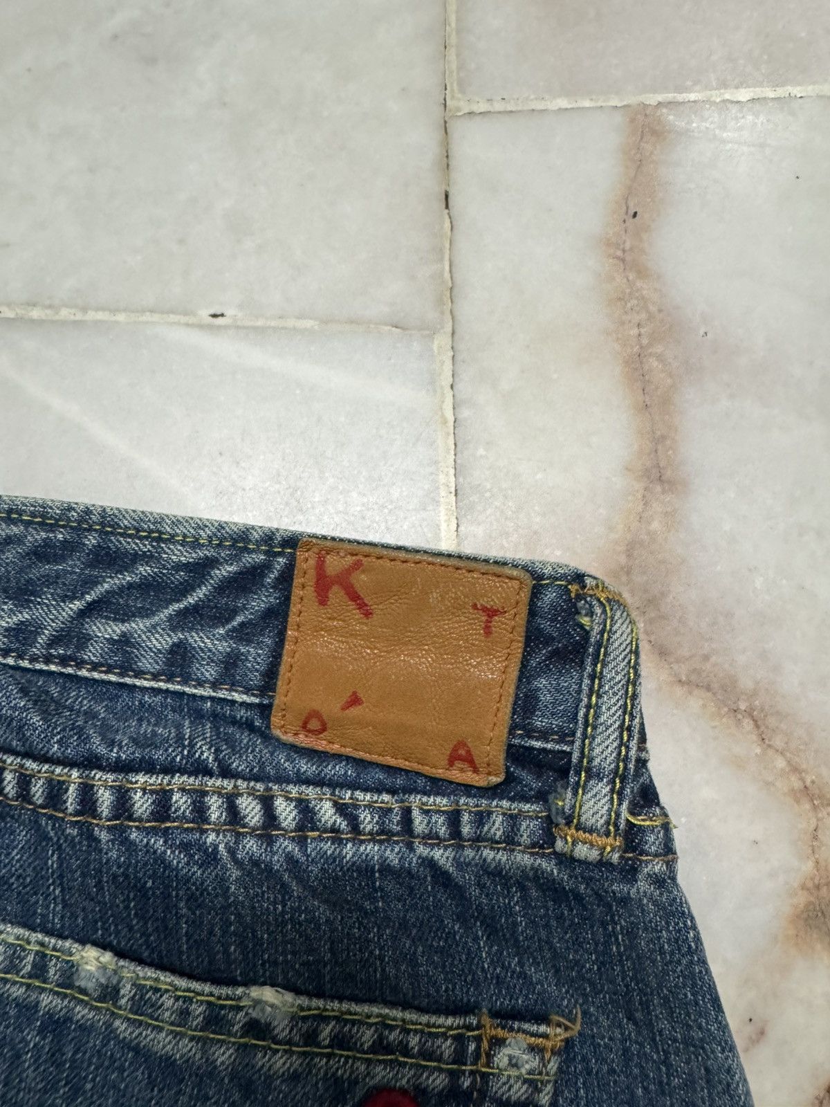 Japanese Brand 💥MADE IN JAPAN💥KALOTOOL PROJECT SELVEDGE REDLINE MUDWASH Size US 28 / EU 44 - 11 Thumbnail
