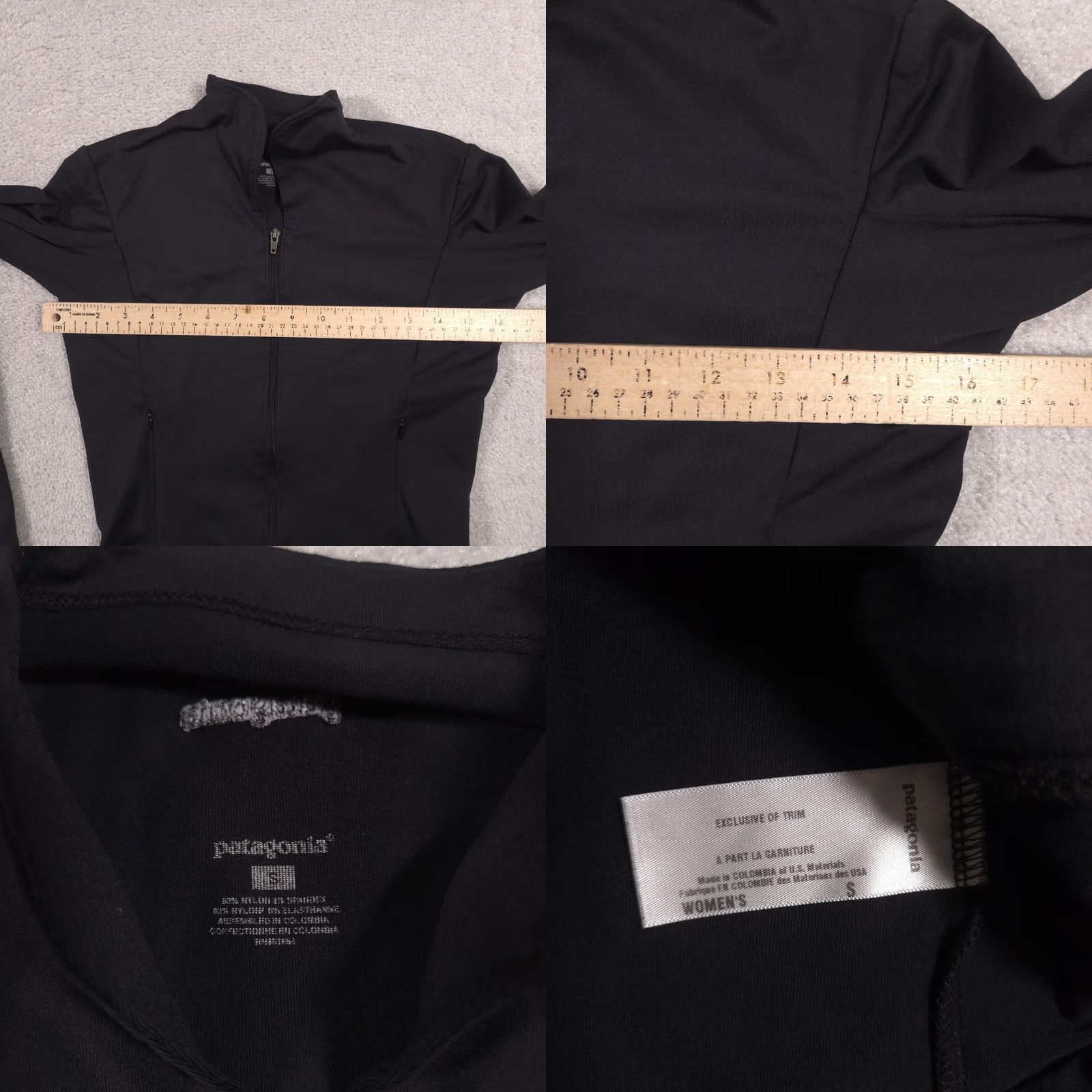 Patagonia Patagonia Jacket Womens Small Black Full Zip Softshell Stretch Activewear Mens? Womens? Size S / US 4 / IT 40 - 8 Thumbnail