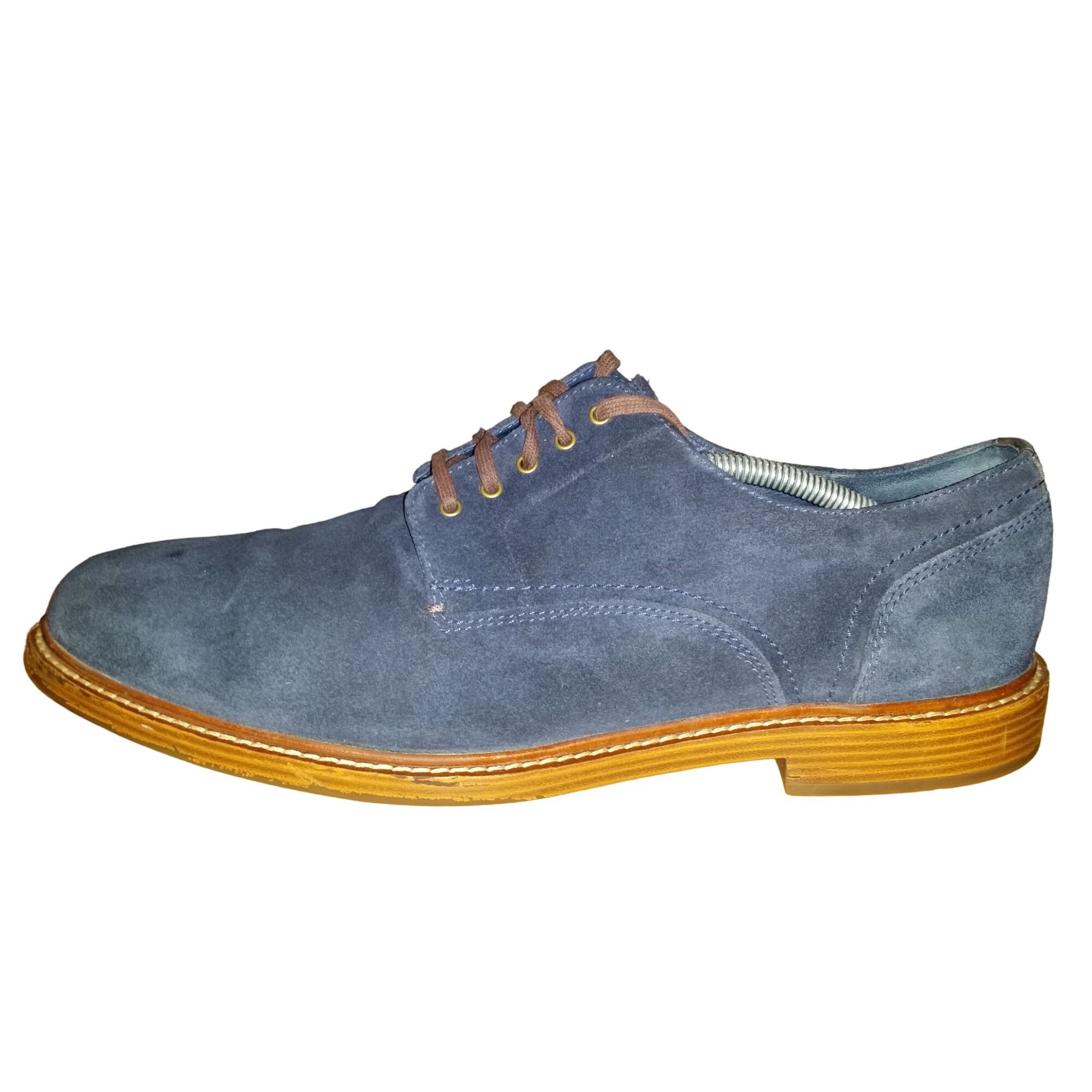 Cole Haan Cole Haan Grand 0S Oxford Shoes Men Sz 13 M Lace Up Blue Sue Size US 13 / EU 46 - 9 Thumbnail