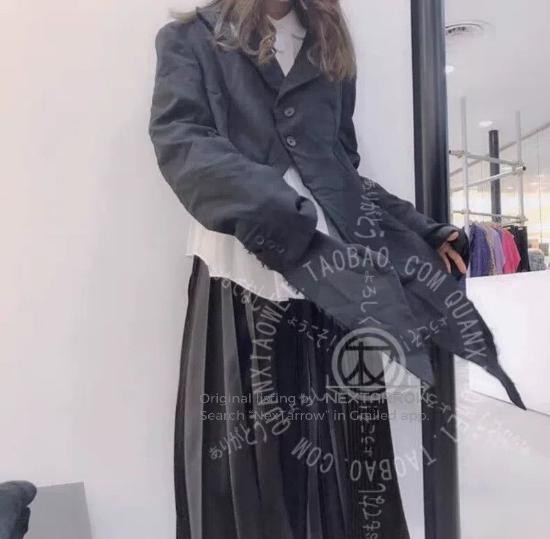Comme des Garcons Comme Des Garcons Destroyed wind knife-cut torn swallowtai Size S / US 4 / IT 40 - 5 Thumbnail