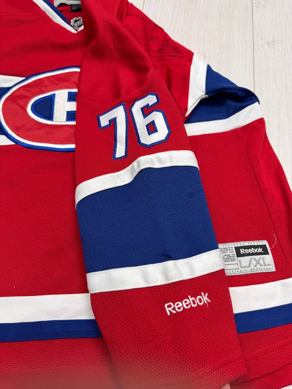 NHL × Reebok SIGNED Reebok NHL Montreal Canadiens Hockey Jersey Youth Size US XS / EU 42 / 0 - 6 Thumbnail