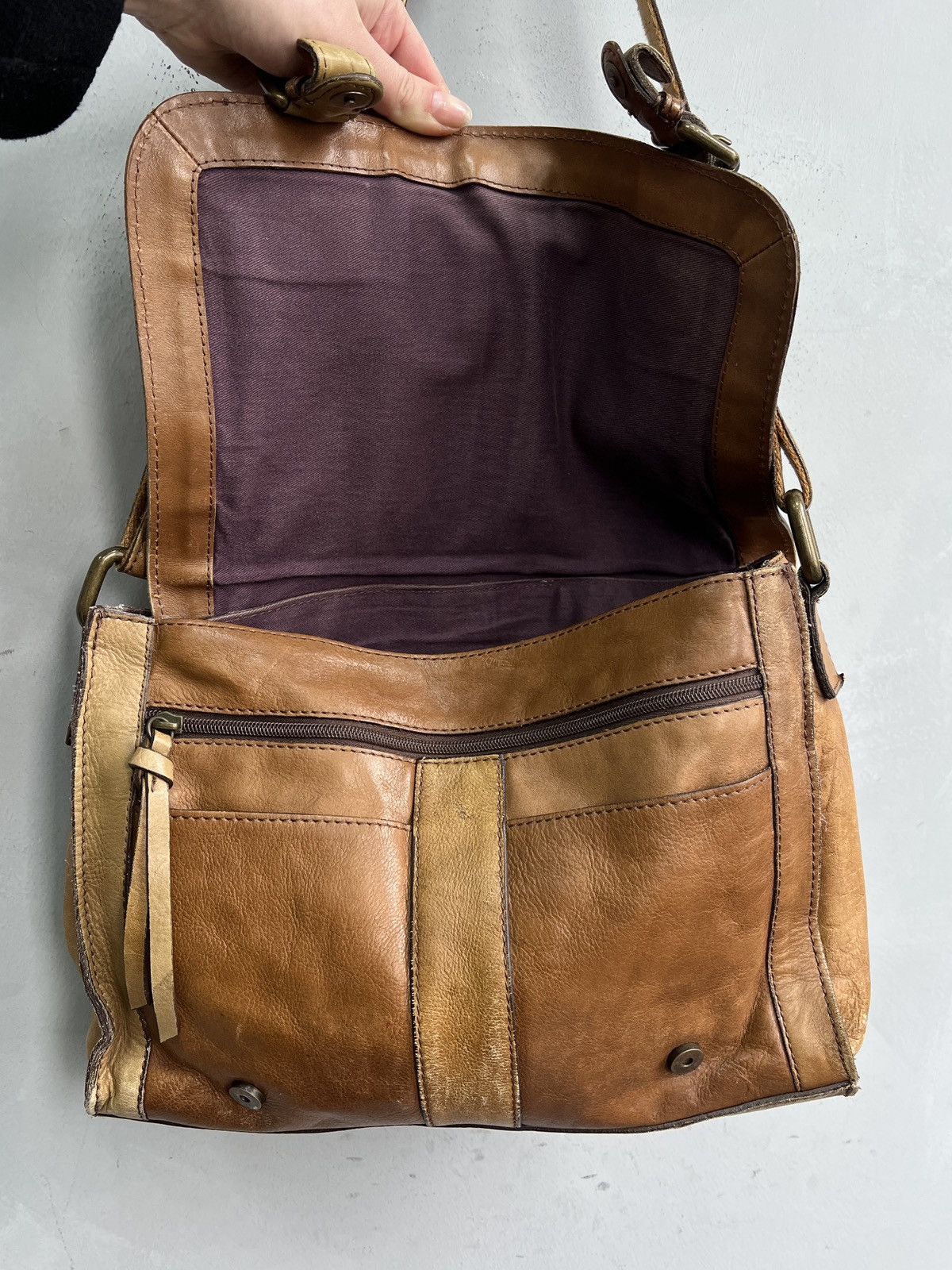 Fossil Kmrii style leather avant garde shoulder bag y2k Size ONE SIZE - 10 Thumbnail