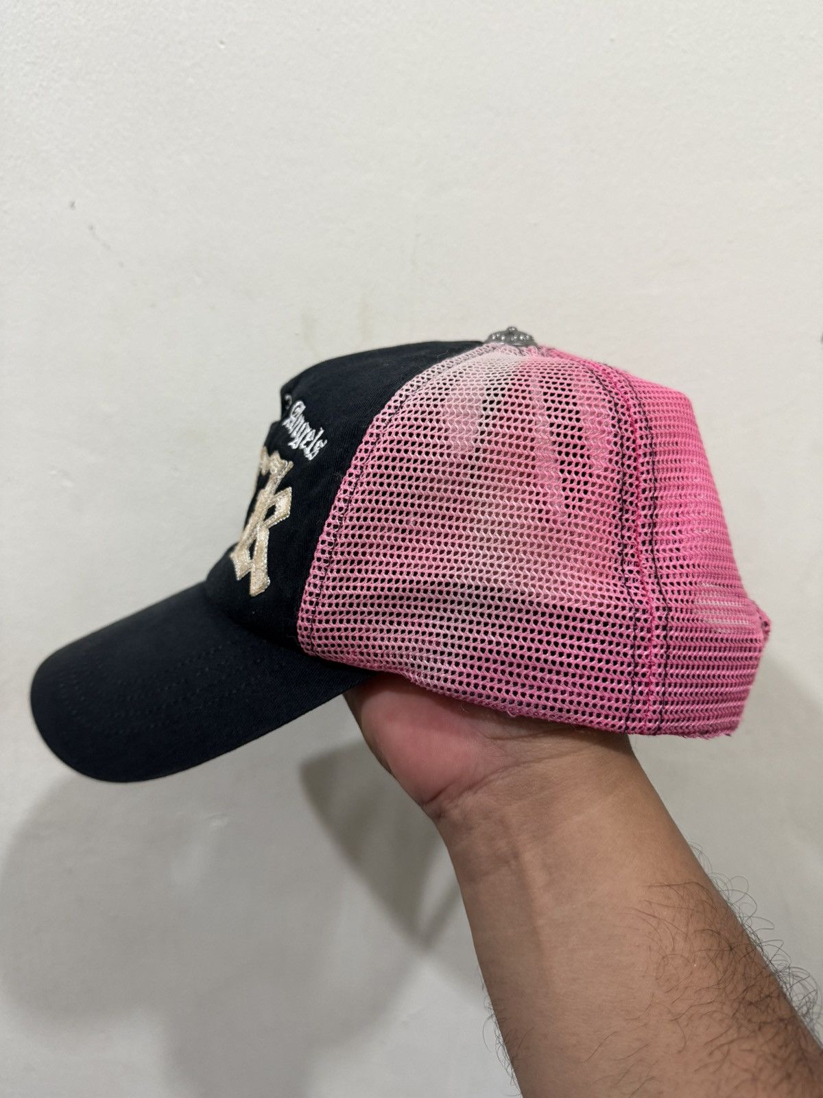 Japanese Brand VTG FUCK SLANGY CH Parody Distress Trucker Hat Size ONE SIZE - 6 Thumbnail