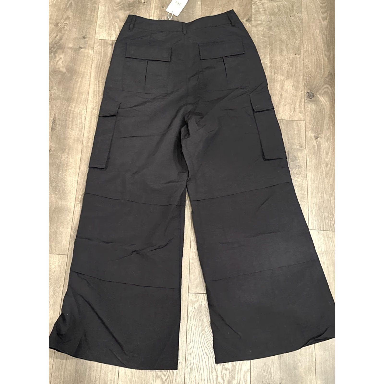 MNML MNML Black Men’s Nylon Rave Cargo Pants Size Cargo Flare Windbreaker Size US 34 / EU 50 - 6 Thumbnail