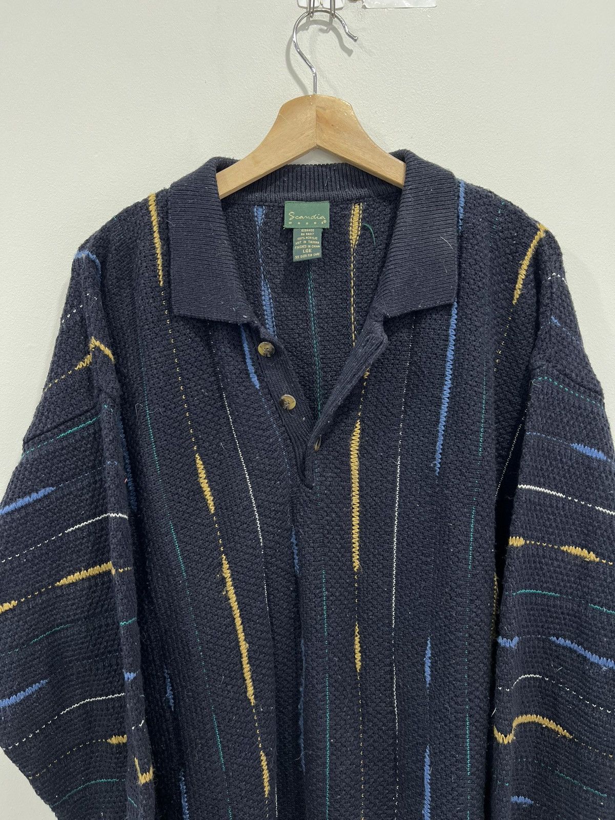 Vintage Vintage 3D Knit Cardigan sweater coogi Size US L / EU 52-54 / 3 - 2 Thumbnail