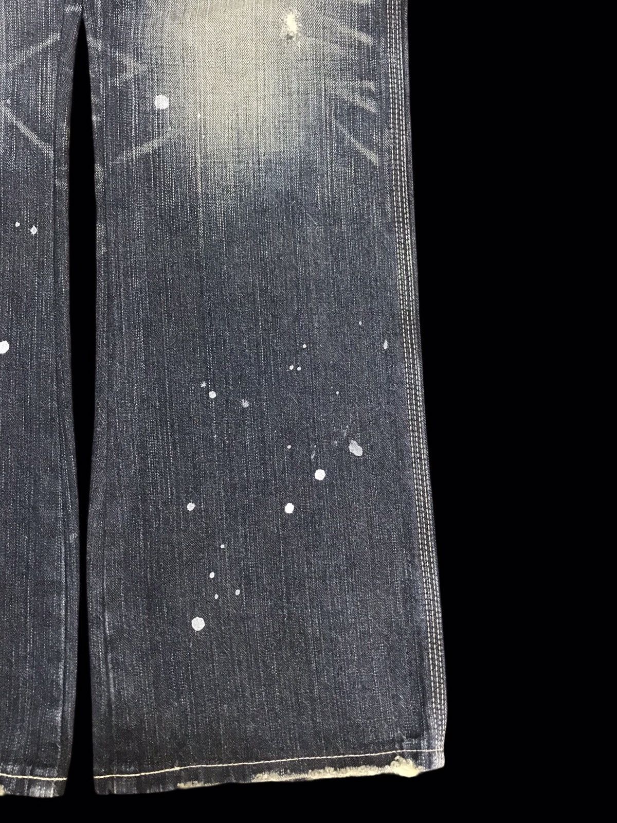 Edwin 💥FLARE💥ARCHIVAL EDWIN PAINT SPLATTER DISTRESSED DENIM F255 Size US 30 / EU 46 - 7 Thumbnail