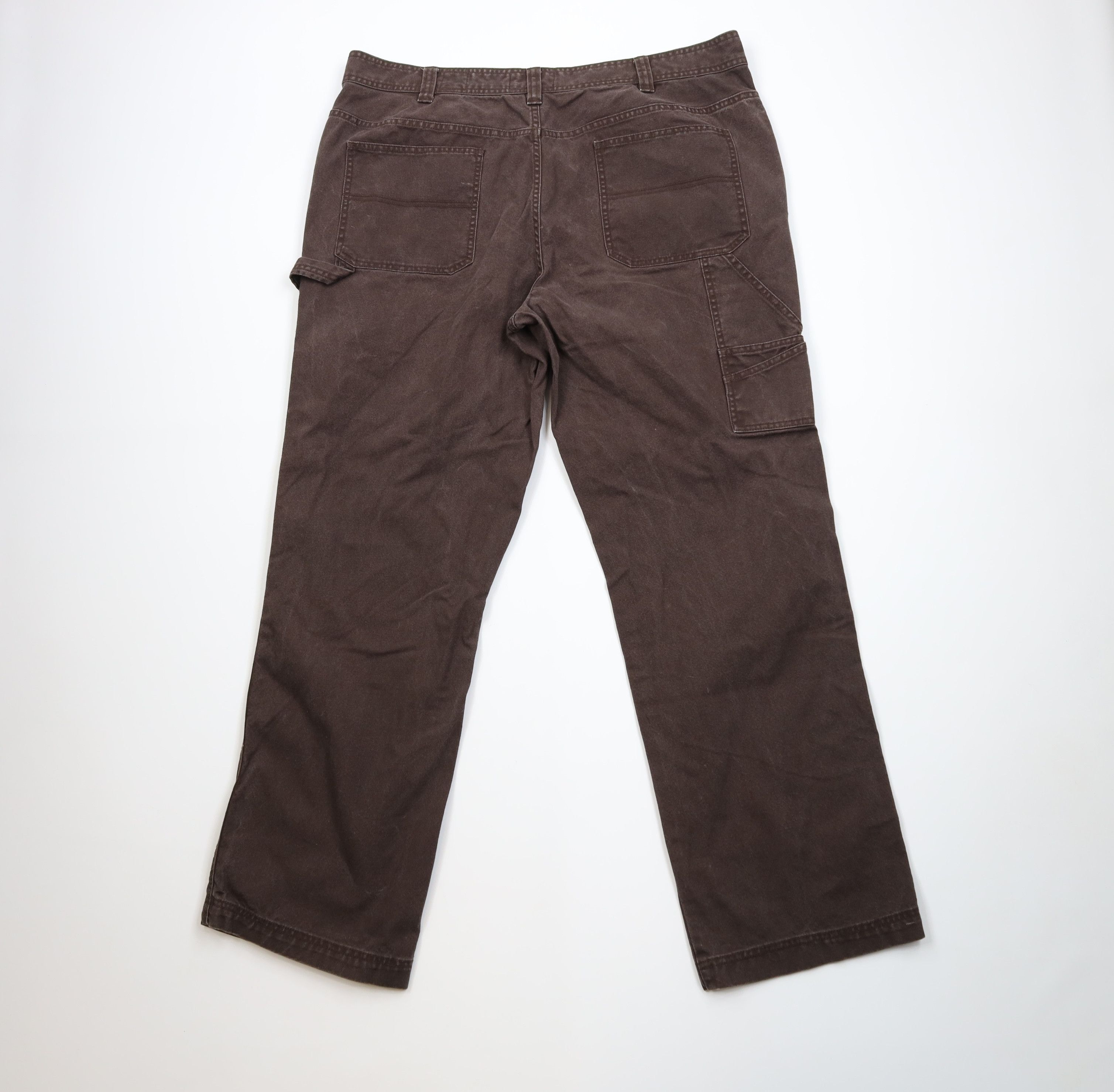 Vintage Vintage 90s Y2K Streetwear Canvas Dungaree Wide Leg Pants Size US 42 / EU 58 - 9 Thumbnail