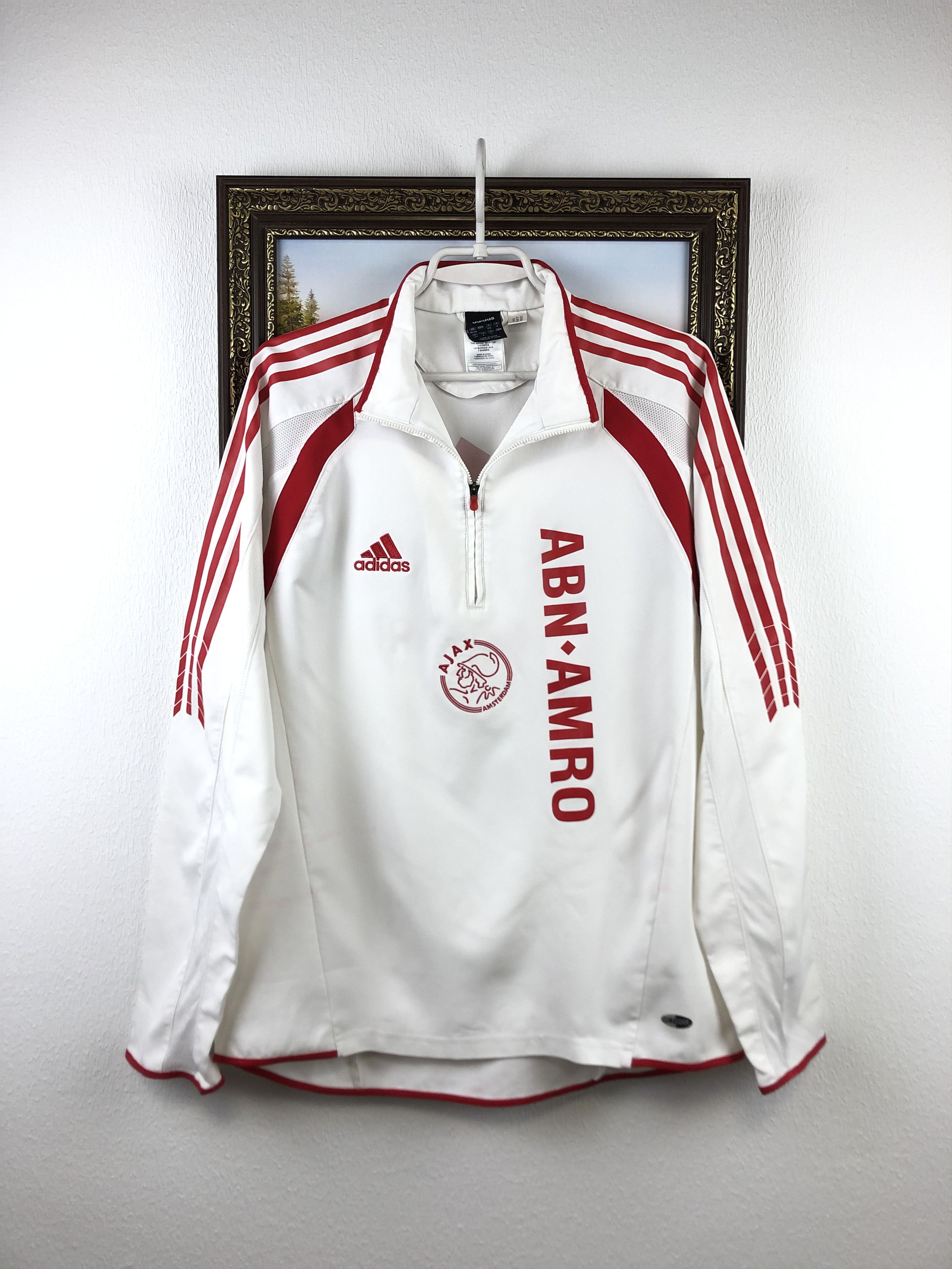Adidas Vintage Ajax Suit Tracksuit Pants Jacket Track Soccer Size US M / EU 48-50 / 2 - 2 Thumbnail