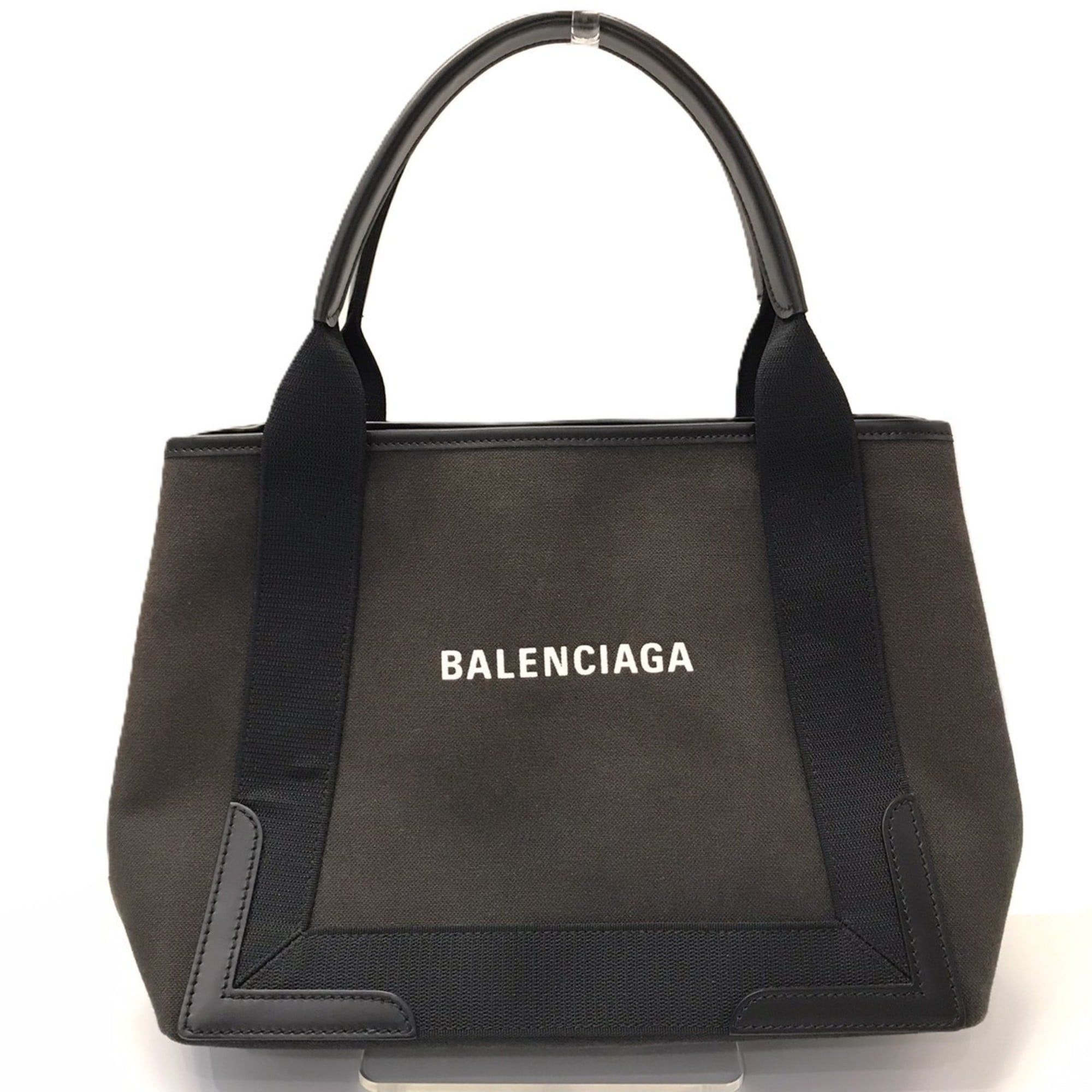 Balenciaga Balenciaga Cabas S Navy 339933 Cotton Canvas Tote Bag Handbag BALENCIAGA Size ONE SIZE - 1 Thumbnail