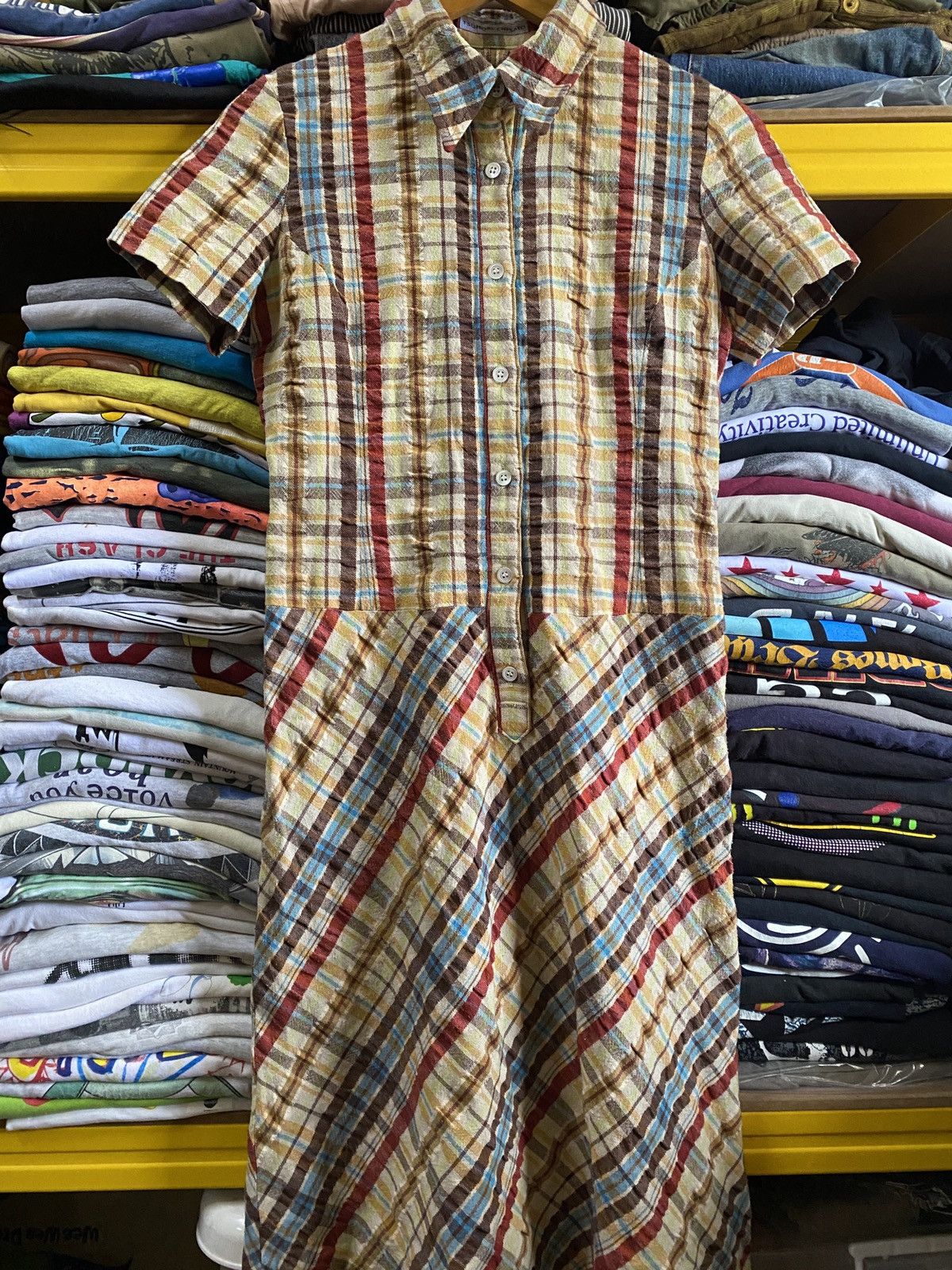 Japanese Brand × Tsumori Chisato Tsumori Chisato Dress patchwork design Issey miyake Size M / US 6-8 / IT 42-44 - 5 Thumbnail