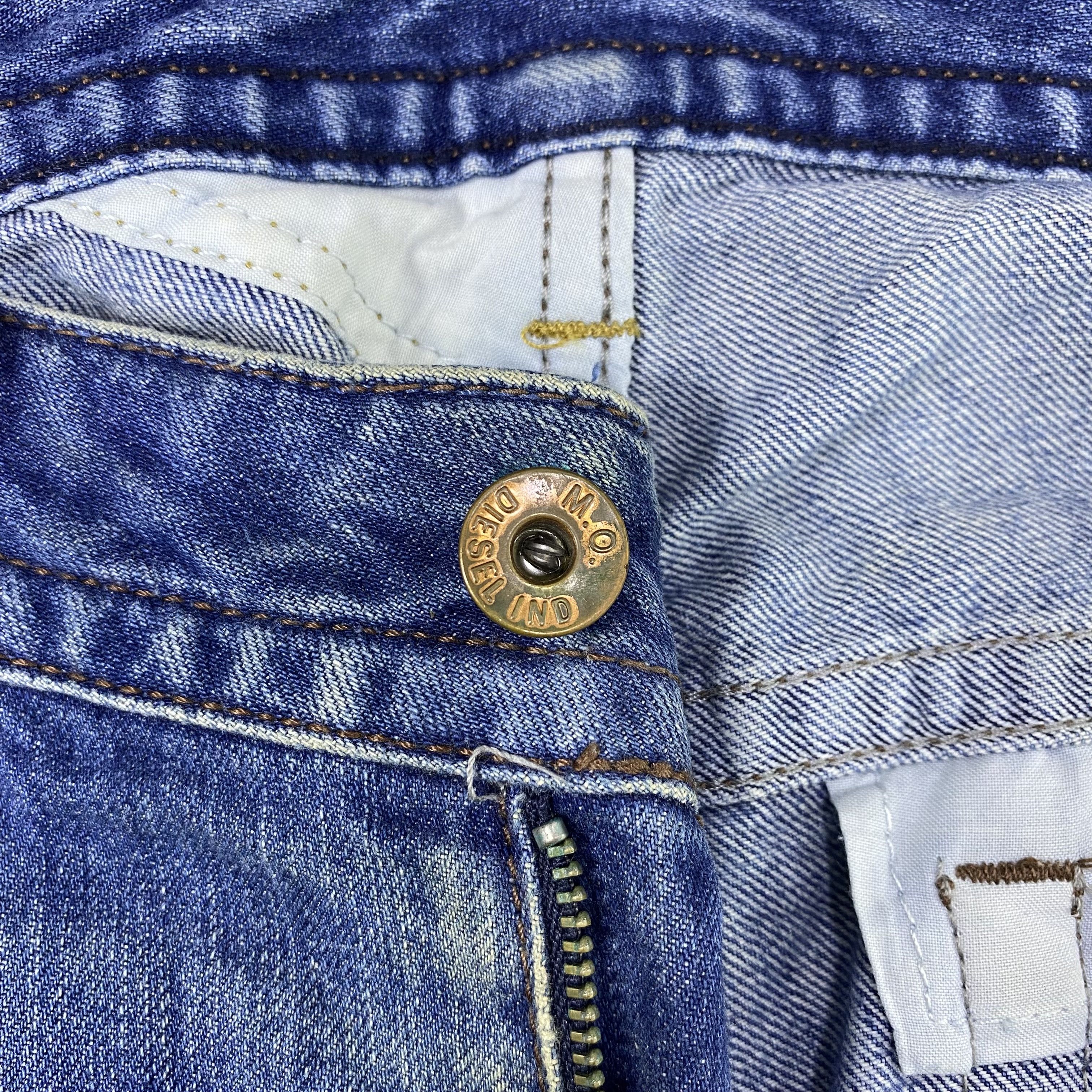 Diesel × If Six Was Nine Diesel Distressed Blue Wash Jeans-J1173 Size US 35 - 8 Thumbnail