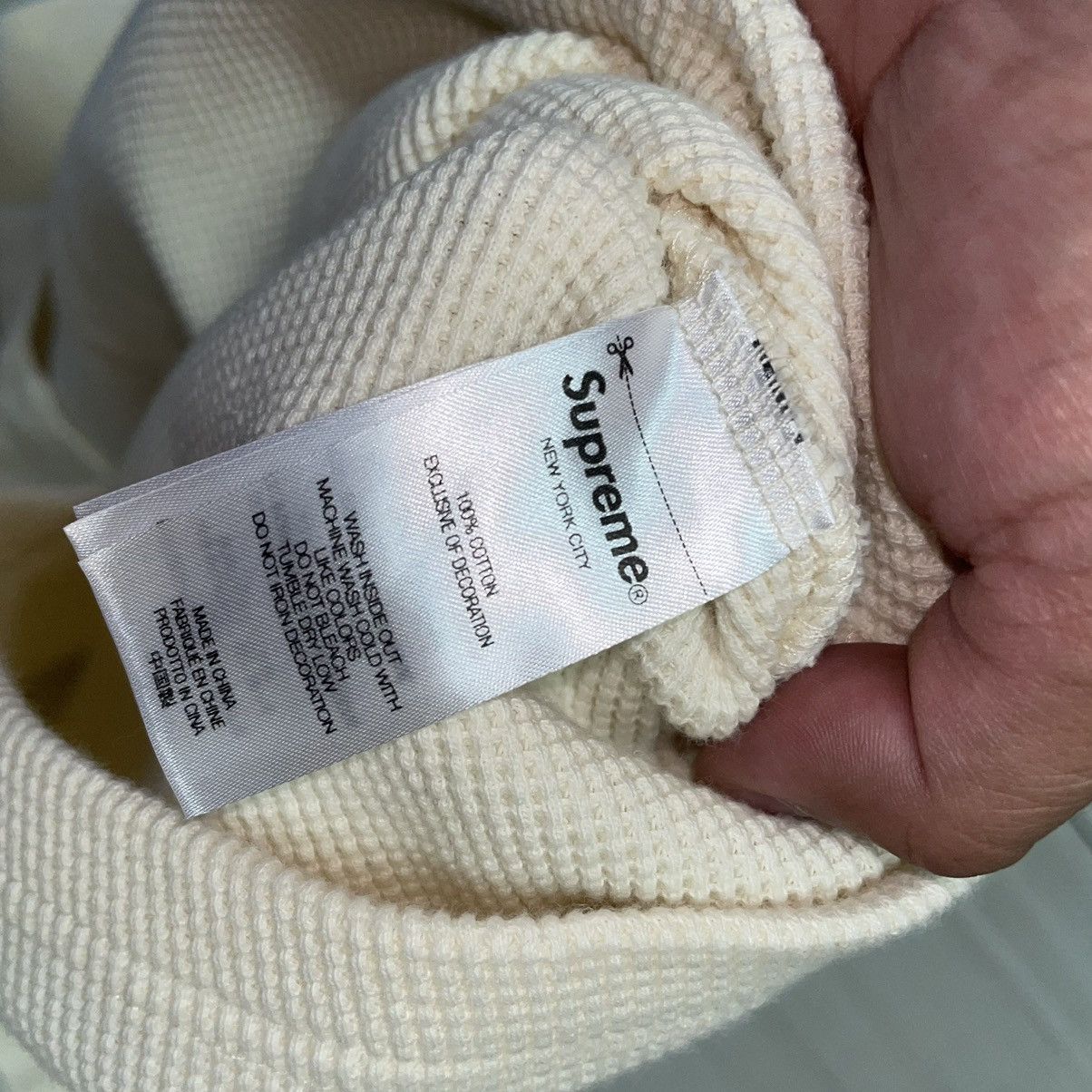 Bounty Hunter × Supreme Supreme Bounty Hunter Waffle Knit Thermal Henley Size US L / EU 52-54 / 3 - 7 Thumbnail