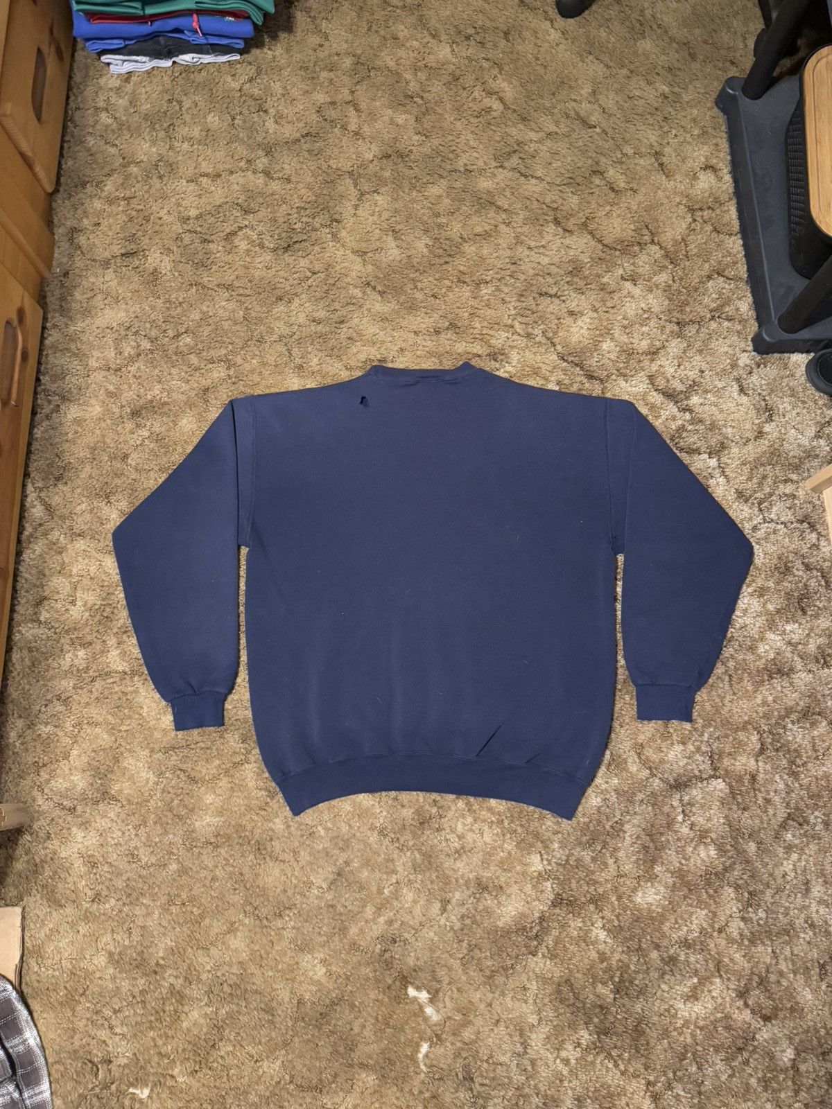 Vintage Vintage Wolf Mountain Art Crewneck Navy Blue XLarge Size US XL / EU 56 / 4 - 6 Thumbnail