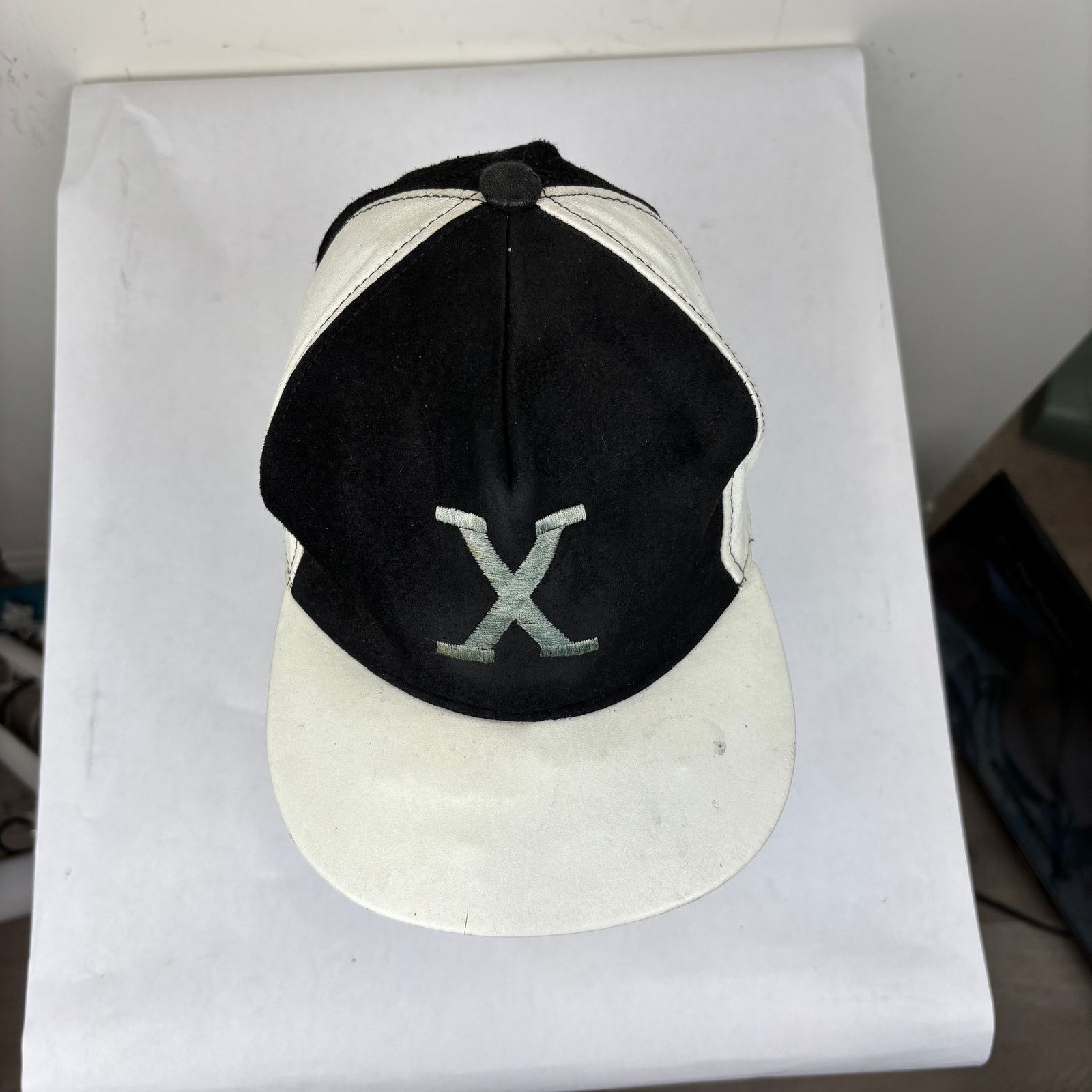 Vintage VTG Malcolm X Suede Leather Panel Baseball Adjustable Hat Size ONE SIZE - 6 Thumbnail