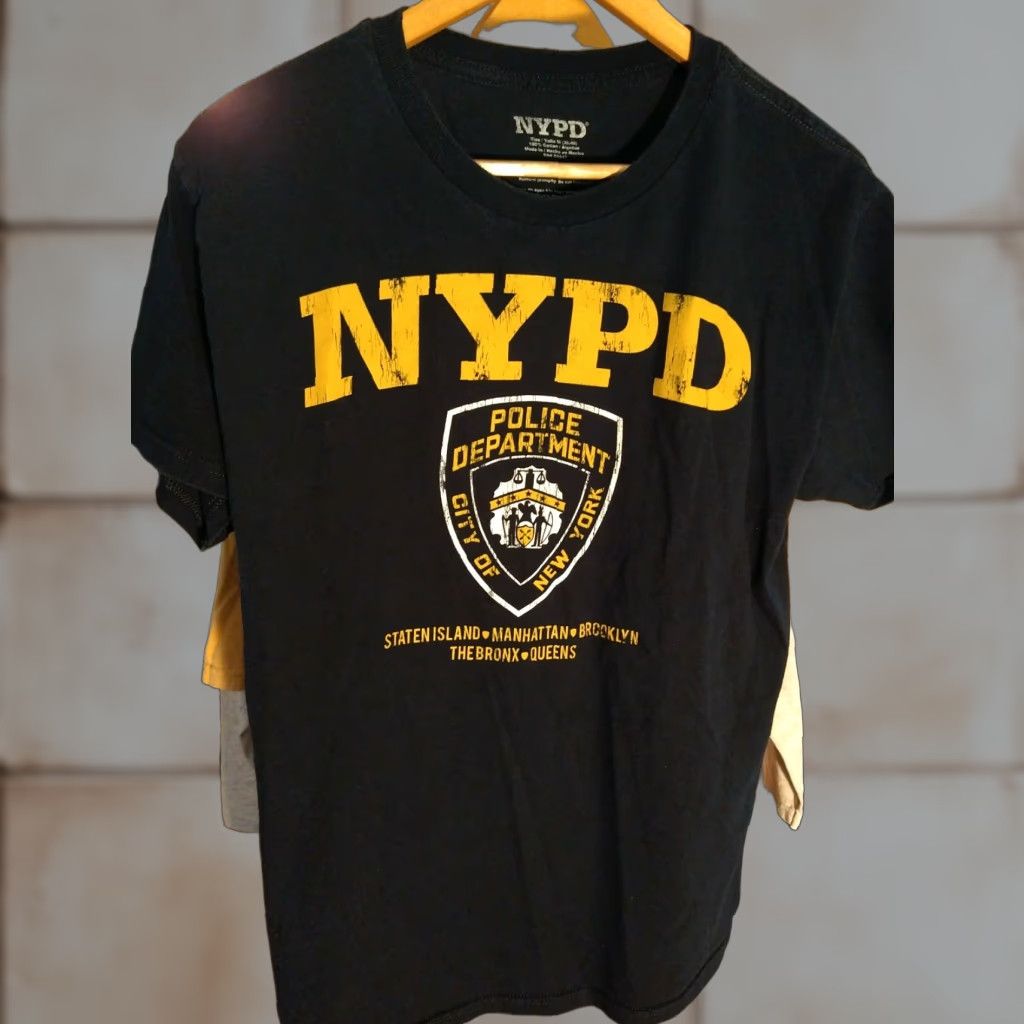Logo 7 VINTAGE NYPD T-shirt M Blue Official Logo Distressed Shirt Mens Size US M / EU 48-50 / 2 - 1 Thumbnail