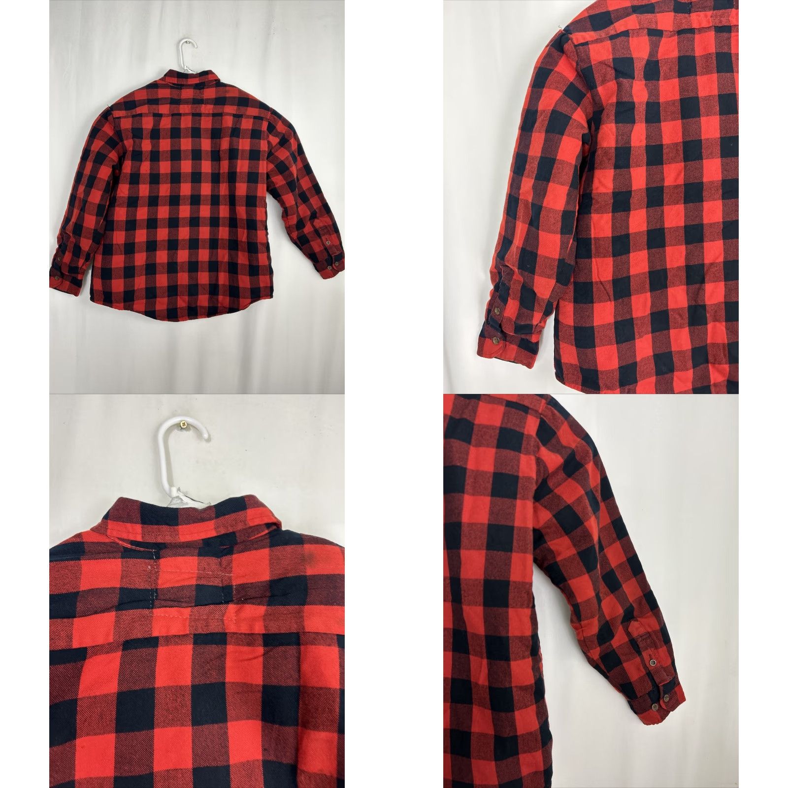 Lumberjack Comfort Outfitter Shirt Mens XL Red Black Lumberjack Plaid Lined Flannel Button-Up Size US XL / EU 56 / 4 - 8 Thumbnail