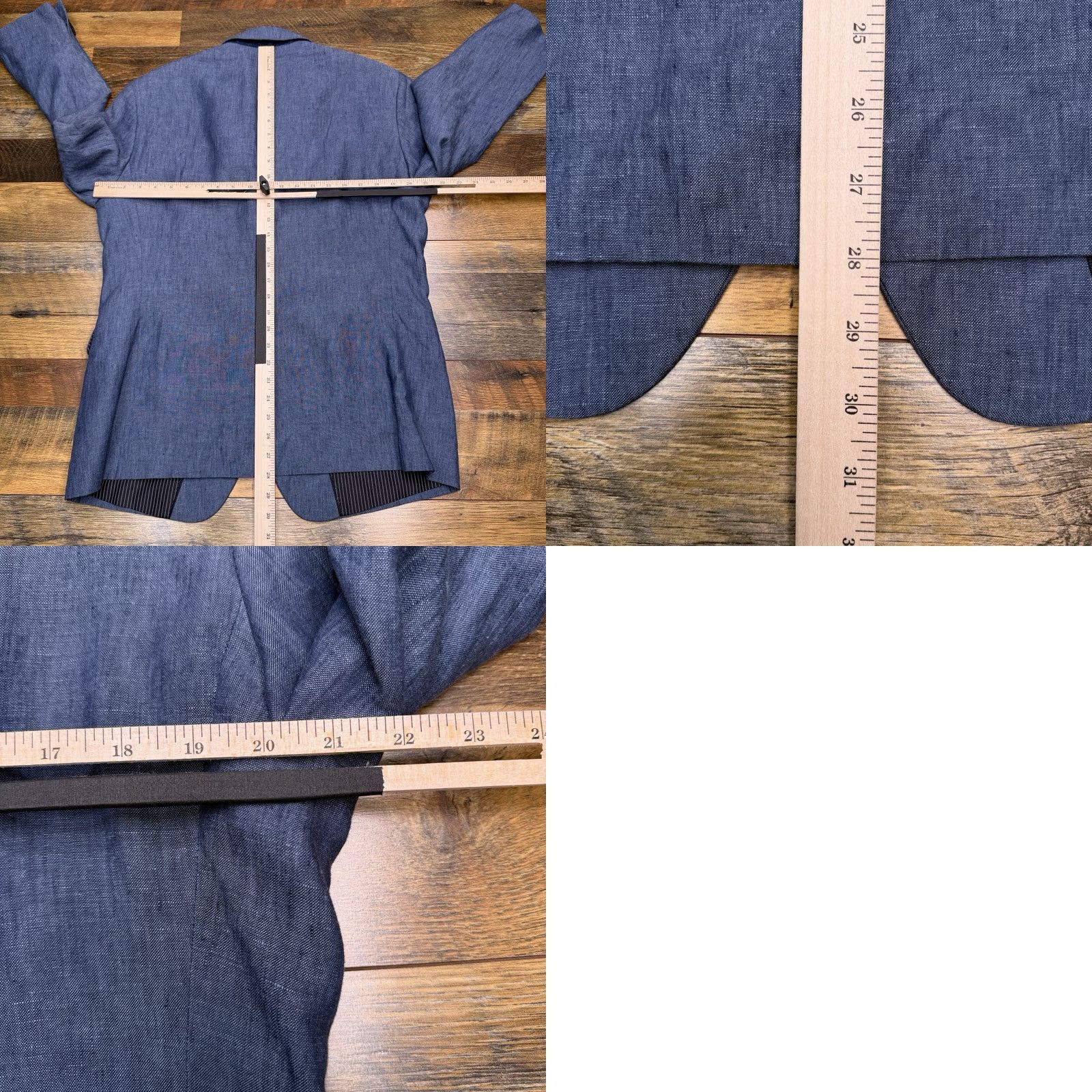 Banana Republic Banana Republic Sport Coat Blazer Jacket Blue Linen Slim 42 Short Mens Size US 42 / EU 58 - 10 Thumbnail
