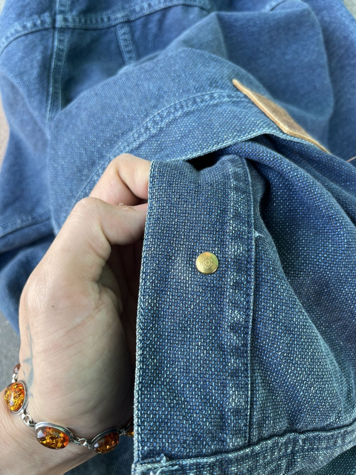 Japanese Brand Vintage Japan Denim jacket /Lupo Di Mare Sina cova Size US L / EU 52-54 / 3 - 8 Thumbnail