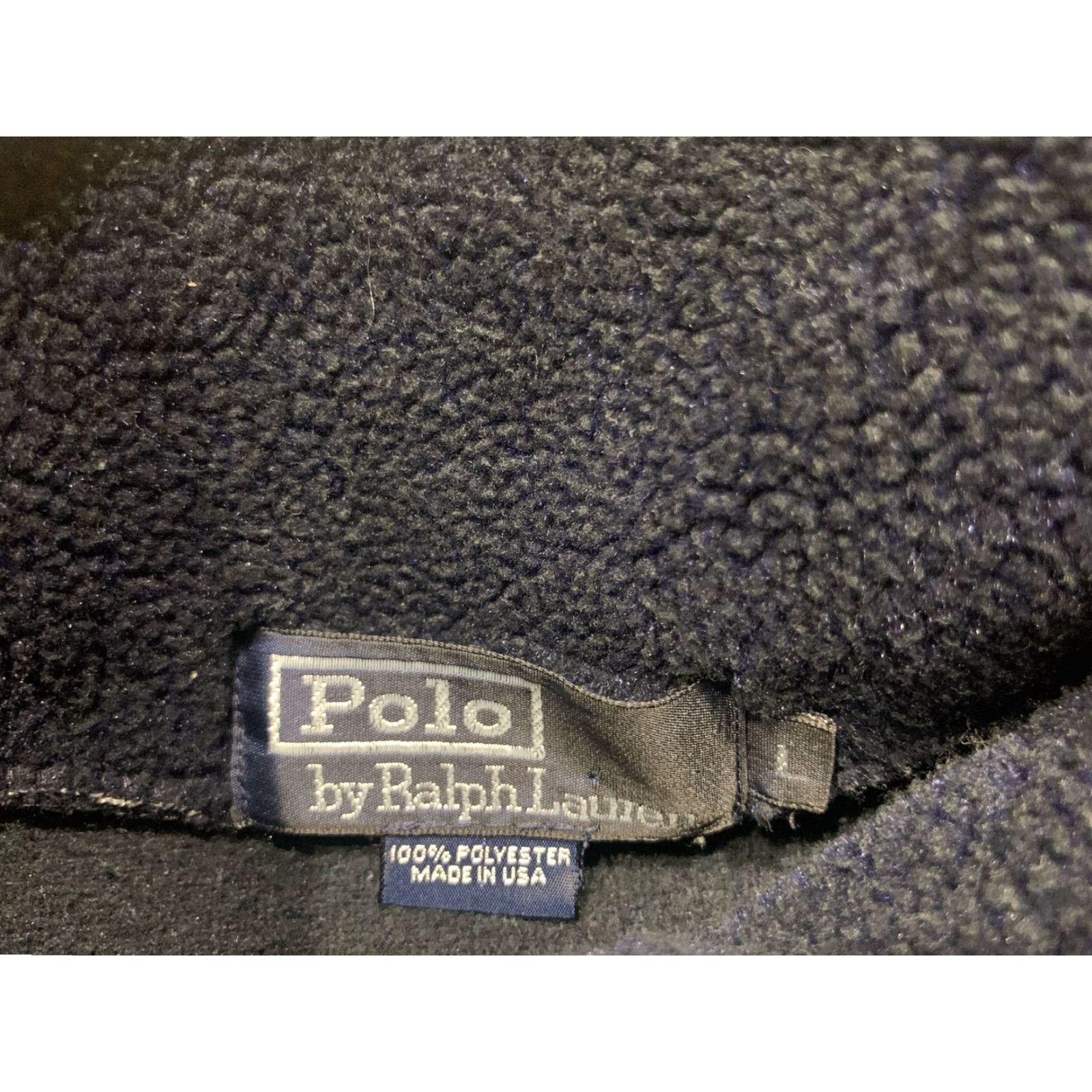 Polo Ralph Lauren VINTAGE Polo Ralph Lauren Men's Fleece Pullover Jacket L Blue Aztec Geometric Quarter Zip Sportswear USA Made Size US L / EU 52-54 / 3 - 6 Thumbnail