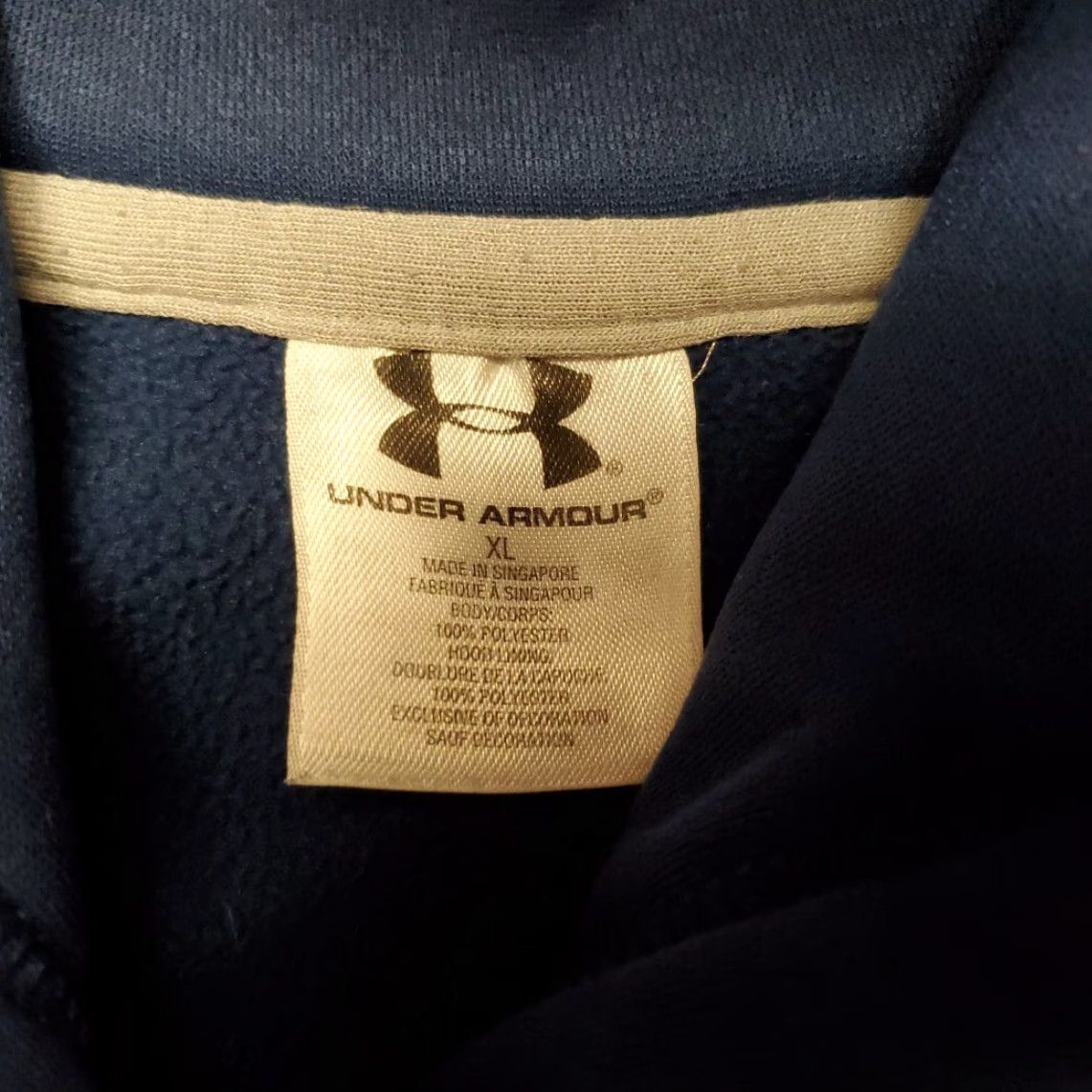 Under Armour Under Armour Hoodie Womens XL Blue Hooded 100% Polyester Pullover Sweatshirt Size XL / US 12-14 / IT 48-50 - 3 Thumbnail