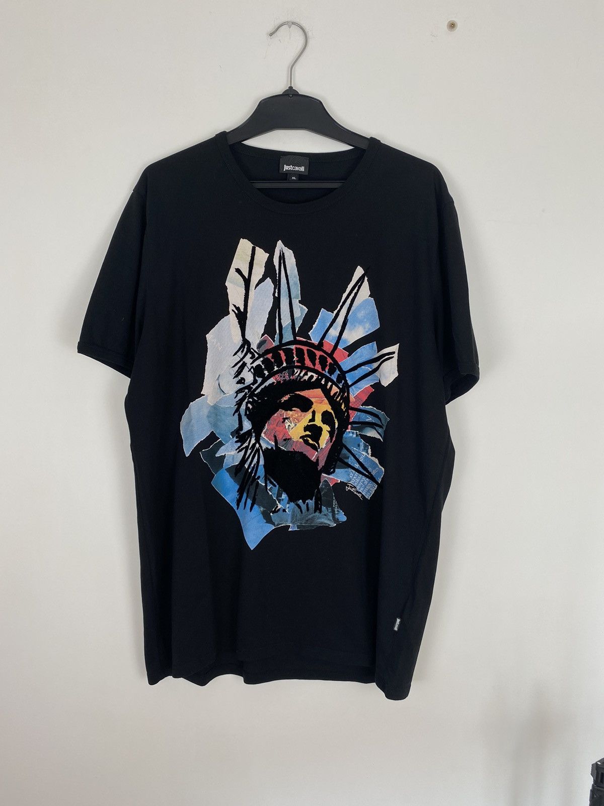 Designer × Just Cavalli Just Cavalli Statue Of Liberty Tee XL Abstract y2k graffiti Size US XL / EU 56 / 4 - 6 Thumbnail