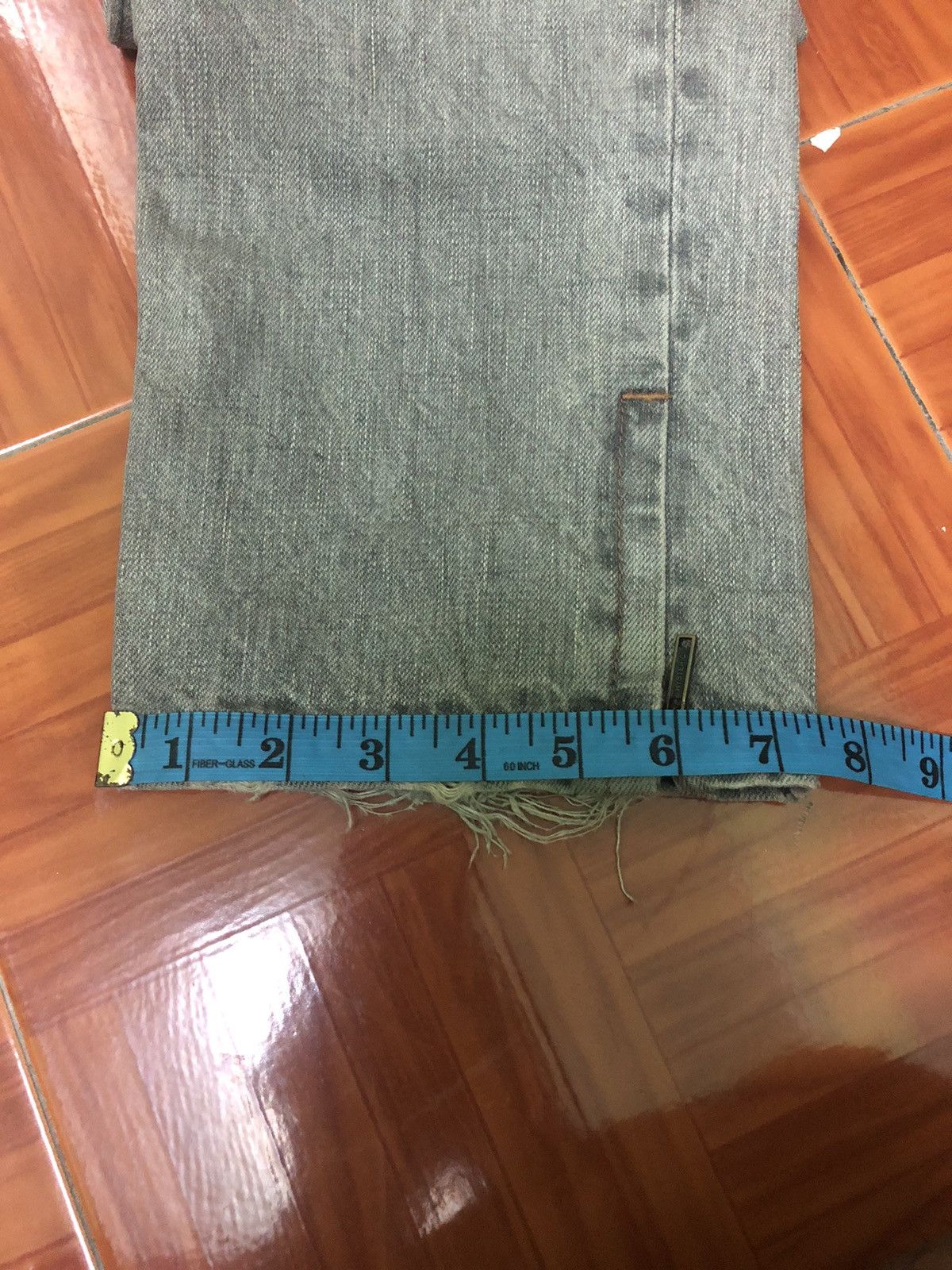 Hysteric Glamour The Hysteric XXX Hysteric Glamour Distressed Grey Denim Jean Size US 32 / EU 48 - 18 Thumbnail