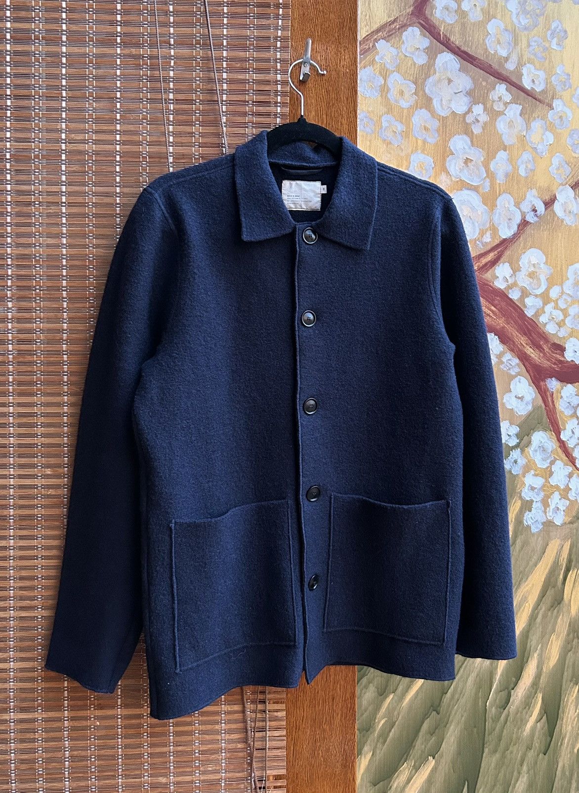 Other Bric-A-Brac AW-24 Boiled Wool Navy Basic Patch Pocket Jacket Size US XS / EU 42 / 0 - 1 Thumbnail