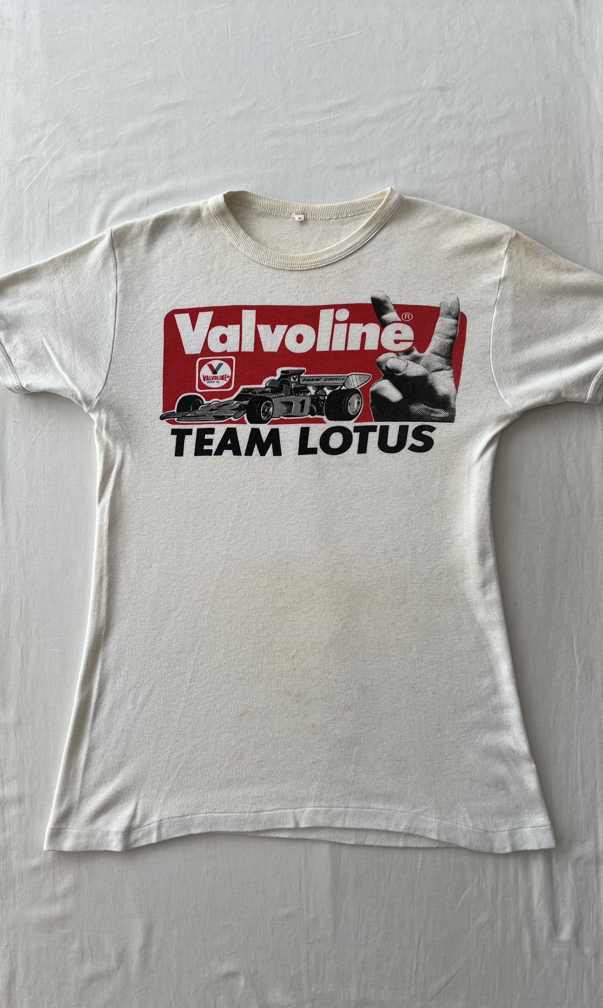 Formula 1 Vintage 70s Team Lotus Valvoline Formula 1 F1 Ringer T-shirt Size US M / EU 48-50 / 2 - 3 Thumbnail