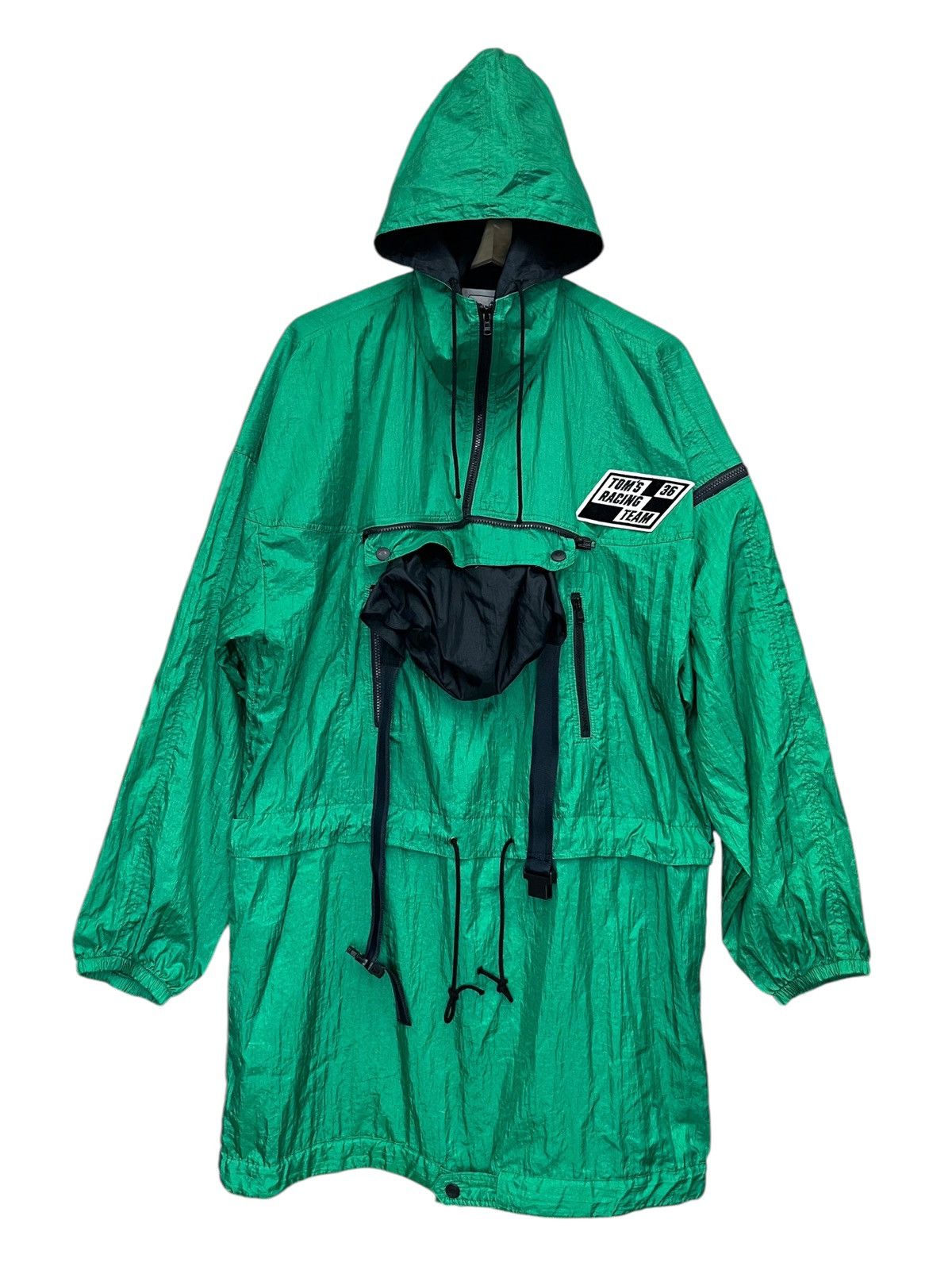 Formula 1 🇯🇵RARE🔥90’s TOM’S RACING Pocketable PouchBag Hoodie Parka Size US L / EU 52-54 / 3 - 4 Thumbnail