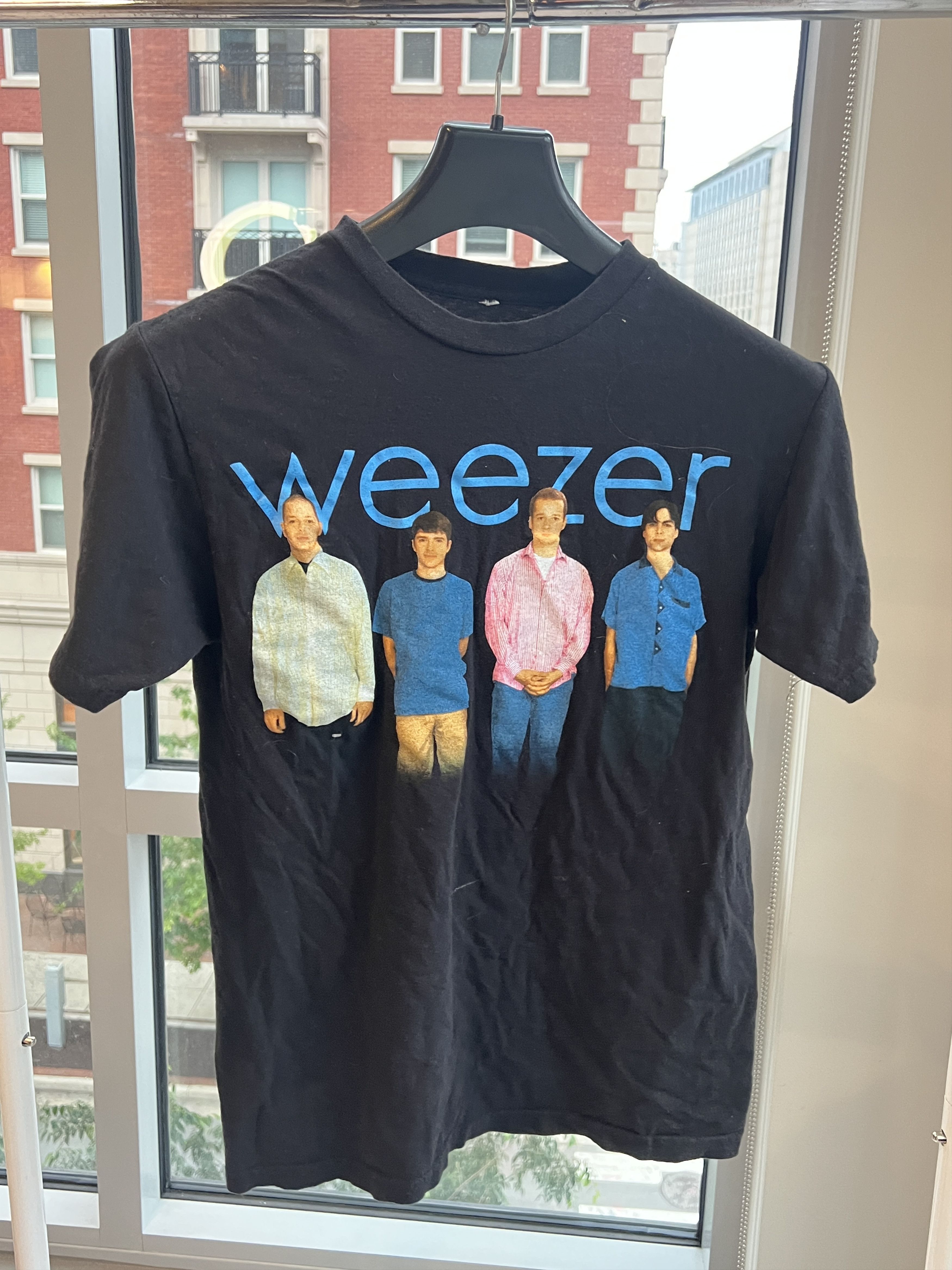 Other Weezer Blue Album Graphic Band T-Shirt Black Short Sleeve Size M / US 6-8 / IT 42-44 - 1 Thumbnail