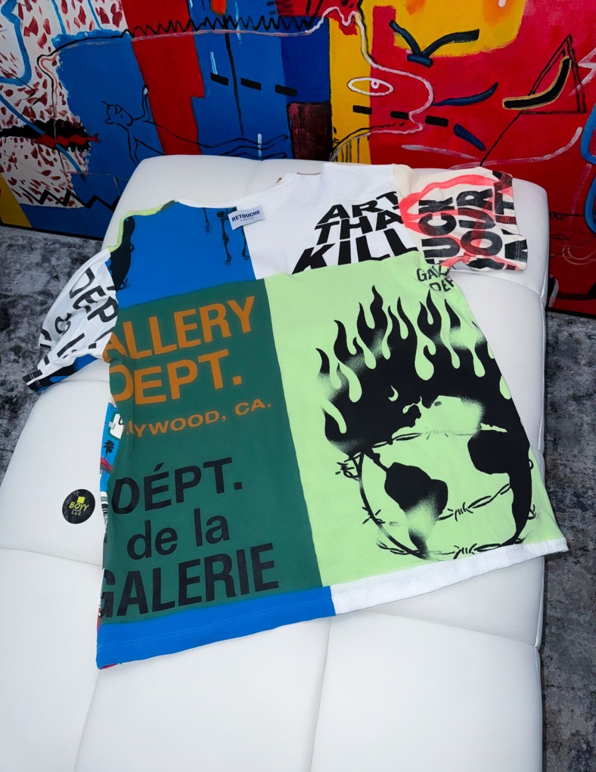 Gallery Dept. Gallery dept retouche logo t shirt Size US XL / EU 56 / 4 - 1 Thumbnail