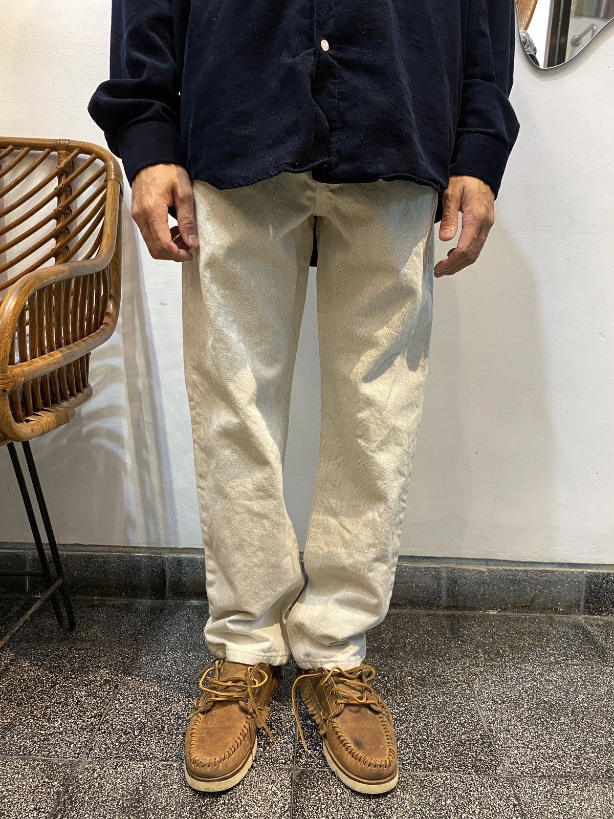 Helmut Lang × Uniqlo Helmut Lang By Uniqlo Silvergrey Denim Straight 28/30 Size US 30 / EU 46 - 2 Thumbnail
