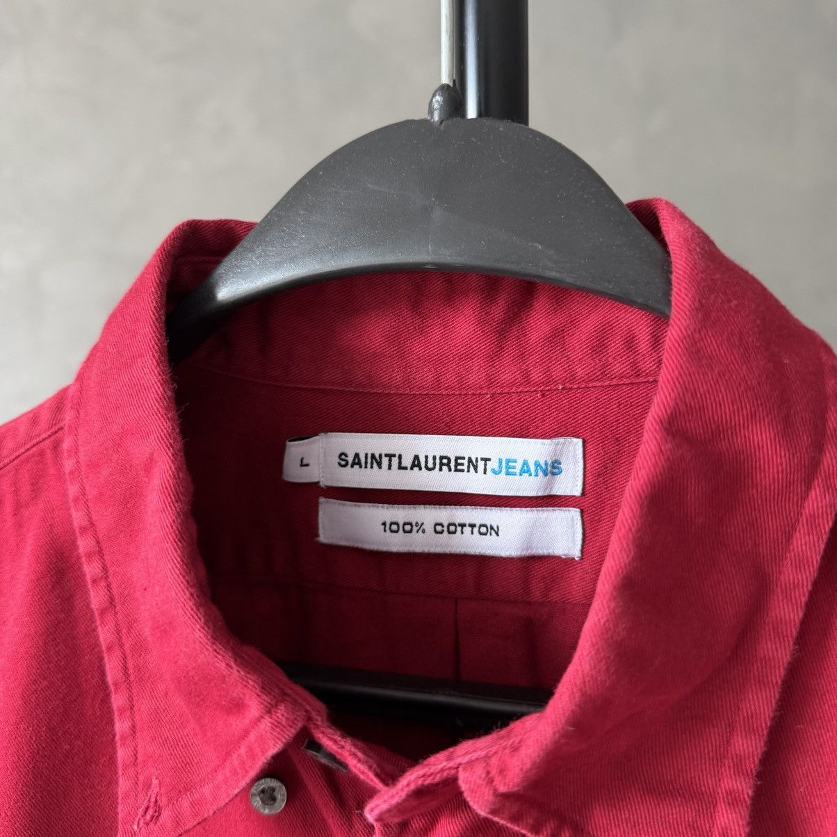 Yves Saint Laurent 🔥Vintage Yves Saint Laurent YSL Logo Shirt Size US L / EU 52-54 / 3 - 5 Thumbnail