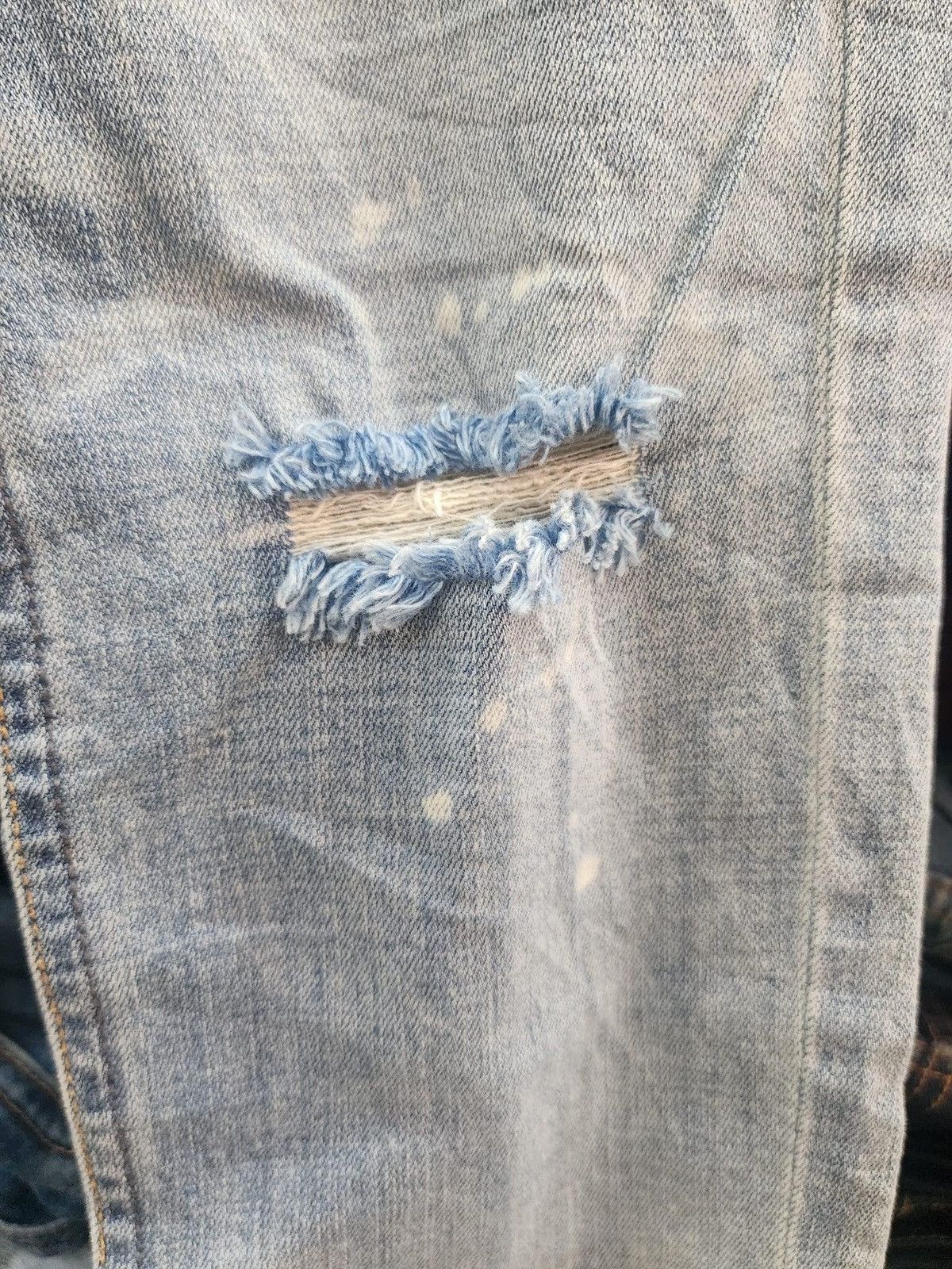 Number (N)ine 🔥NO 9 DISTRESSED PAINTS SPLATTER JEANS Size US 31 - 6 Thumbnail