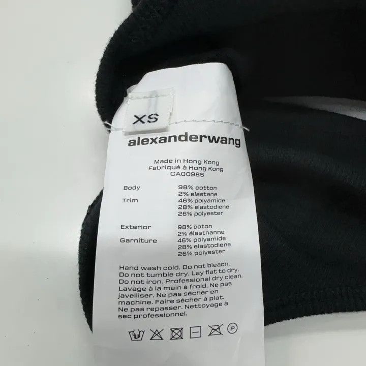Alexander Wang Alexander Wang SS22 Black Logo Sport Bra - Size XS / US 0-2 / IT 36-38 - 6 Thumbnail